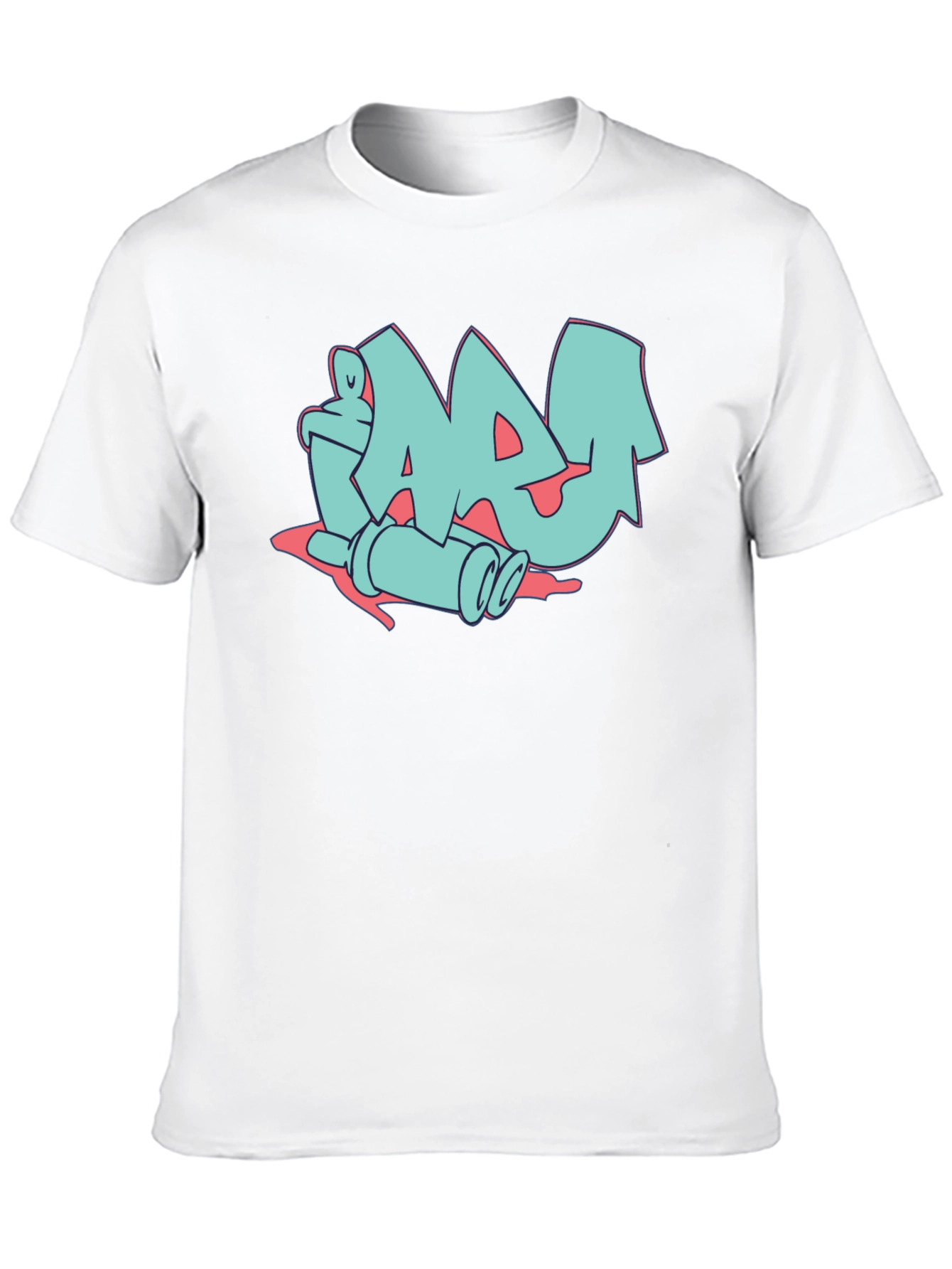 Black Graffiti Style Graphic Print Tee view 10