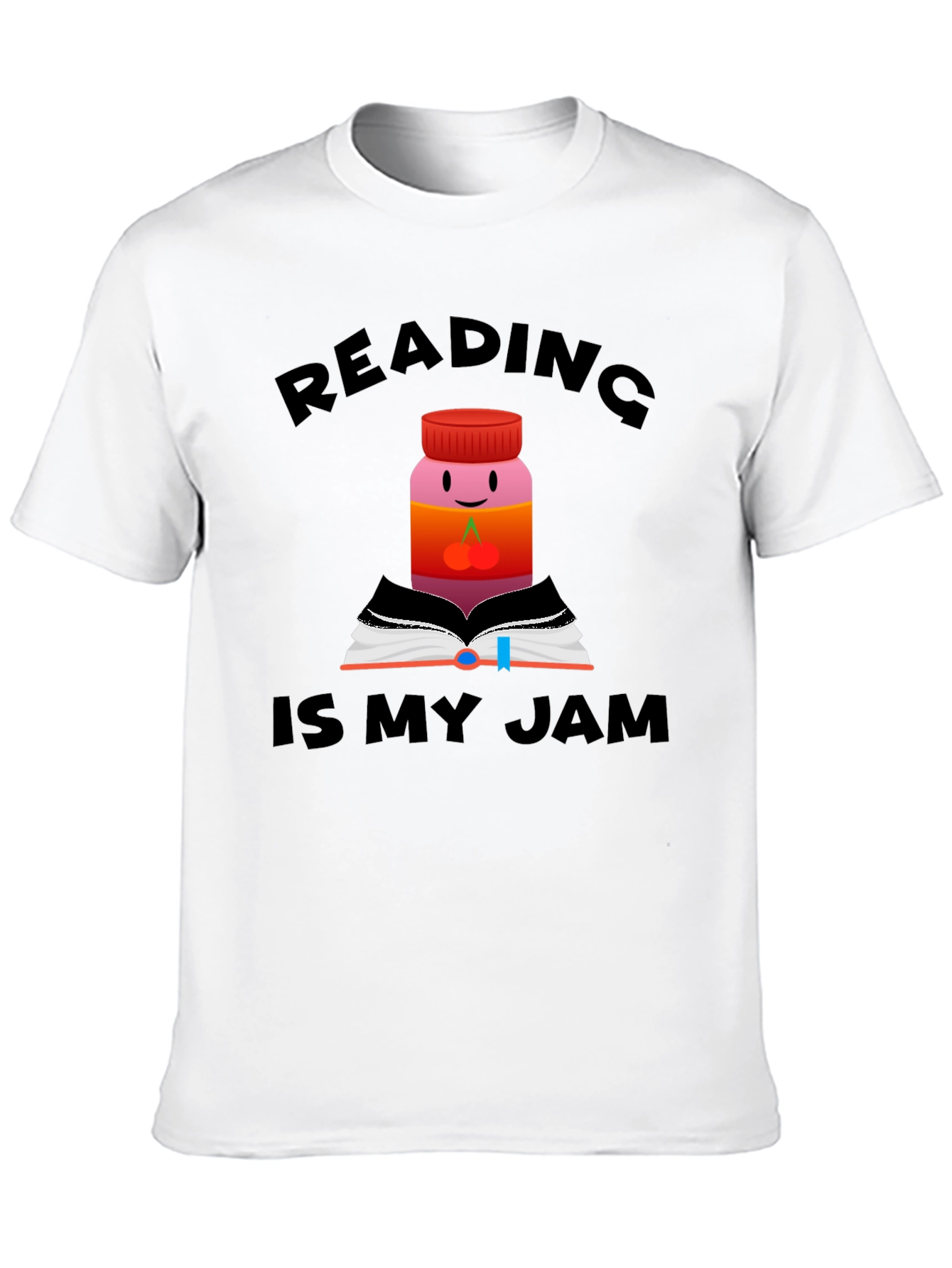 Black Reading is My Jam Funny T-Shirt view 10
