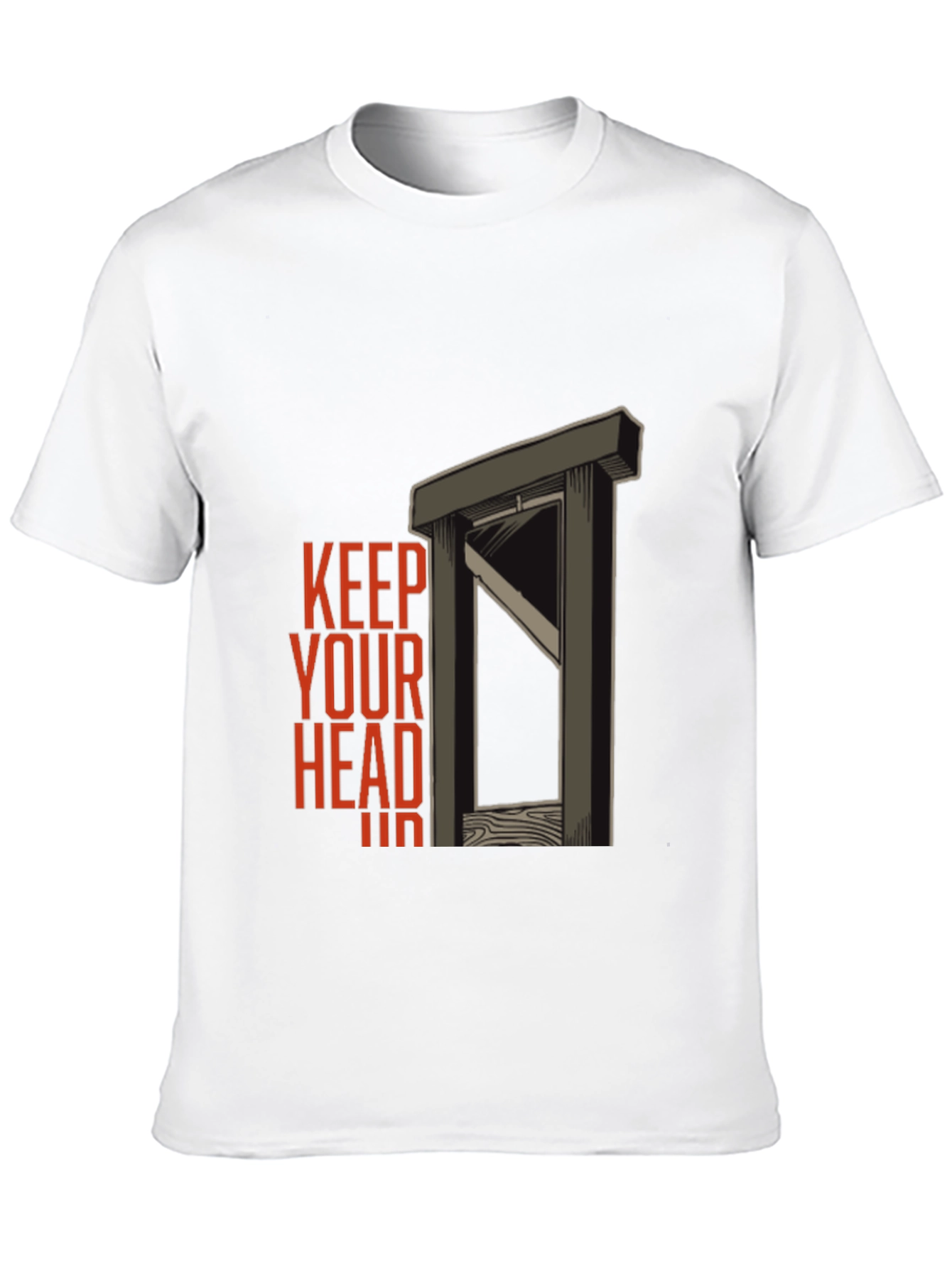 Black Keep Your Head Shirt - Dark Humor Graphic Tee view 10