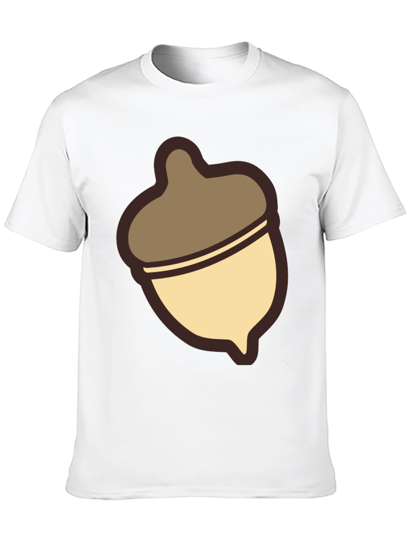 Black Acorn Graphic T-Shirt - Casual Comfort Style view 10