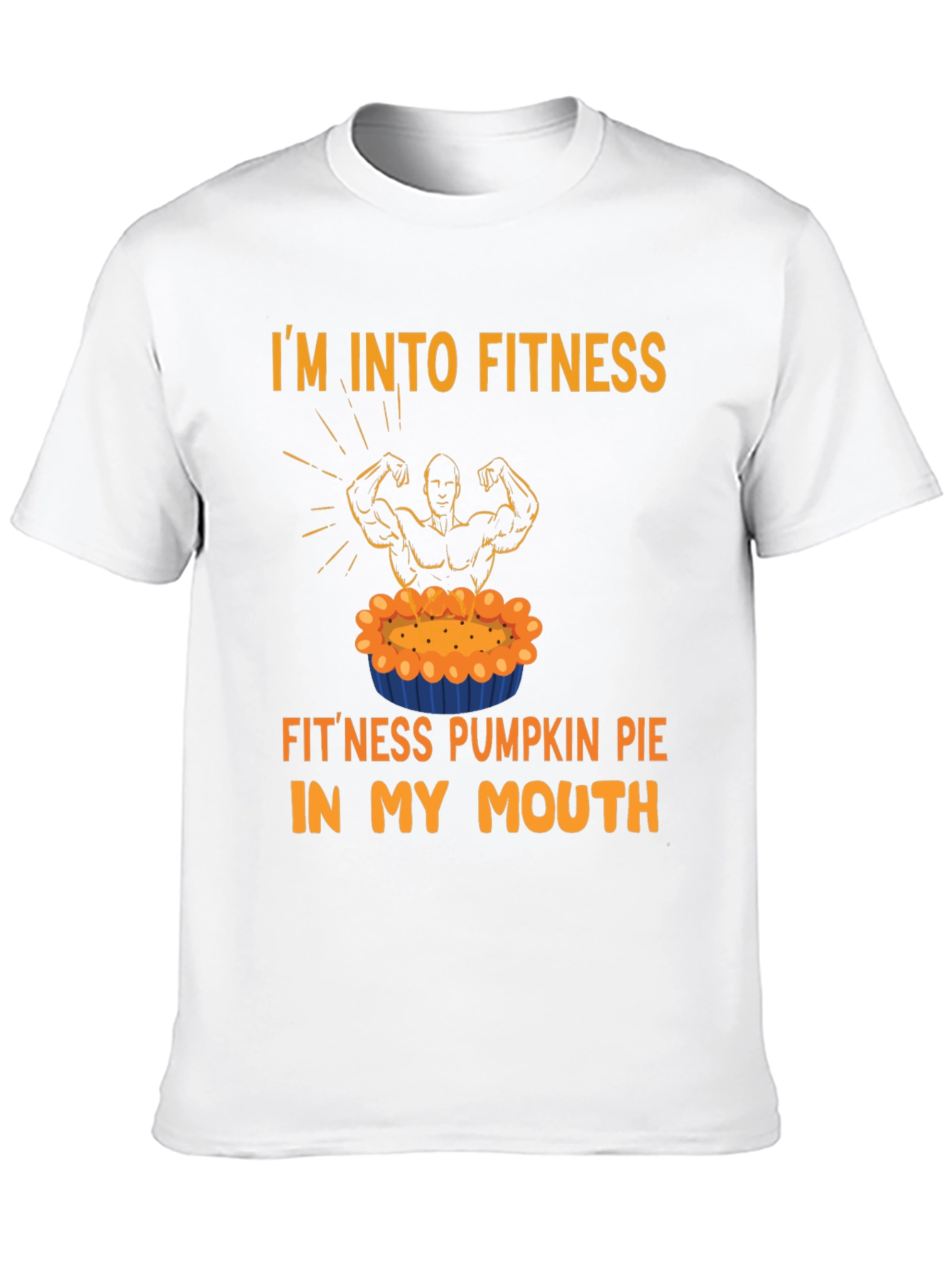 Black Fitness Pumpkin Pie T-Shirt view 10