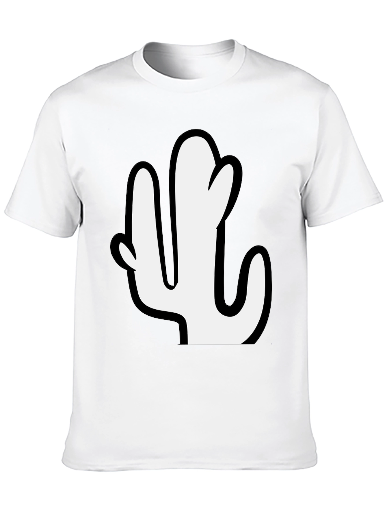 Black Cactus Graphic Print Tee - Casual Style view 10