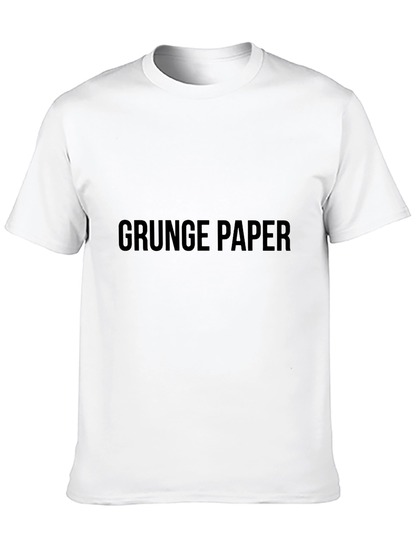 Black Grunge Paper Black T-Shirt view 10