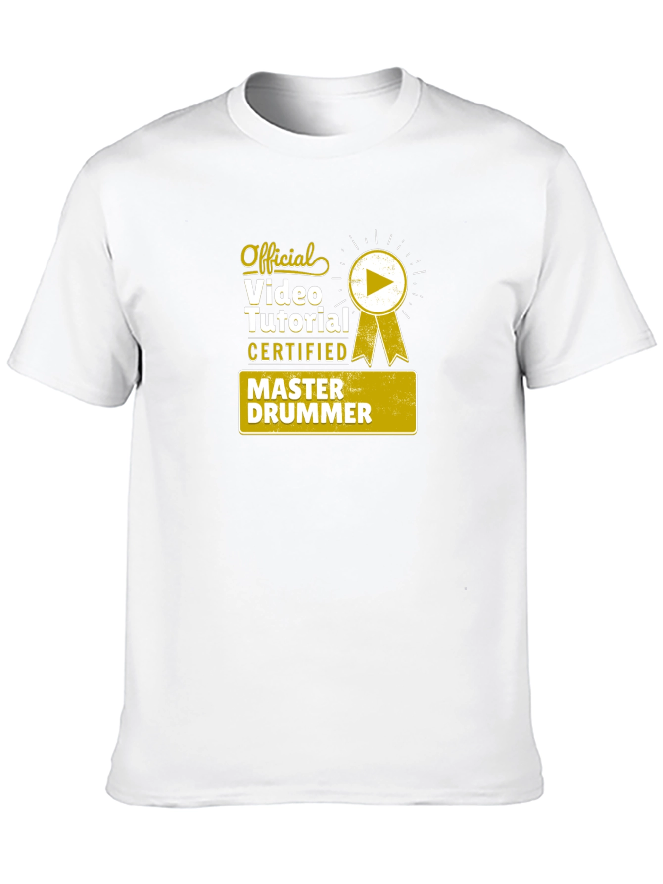 Black Master Drummer Certified Video Tutorial Black T-Shirt view 10