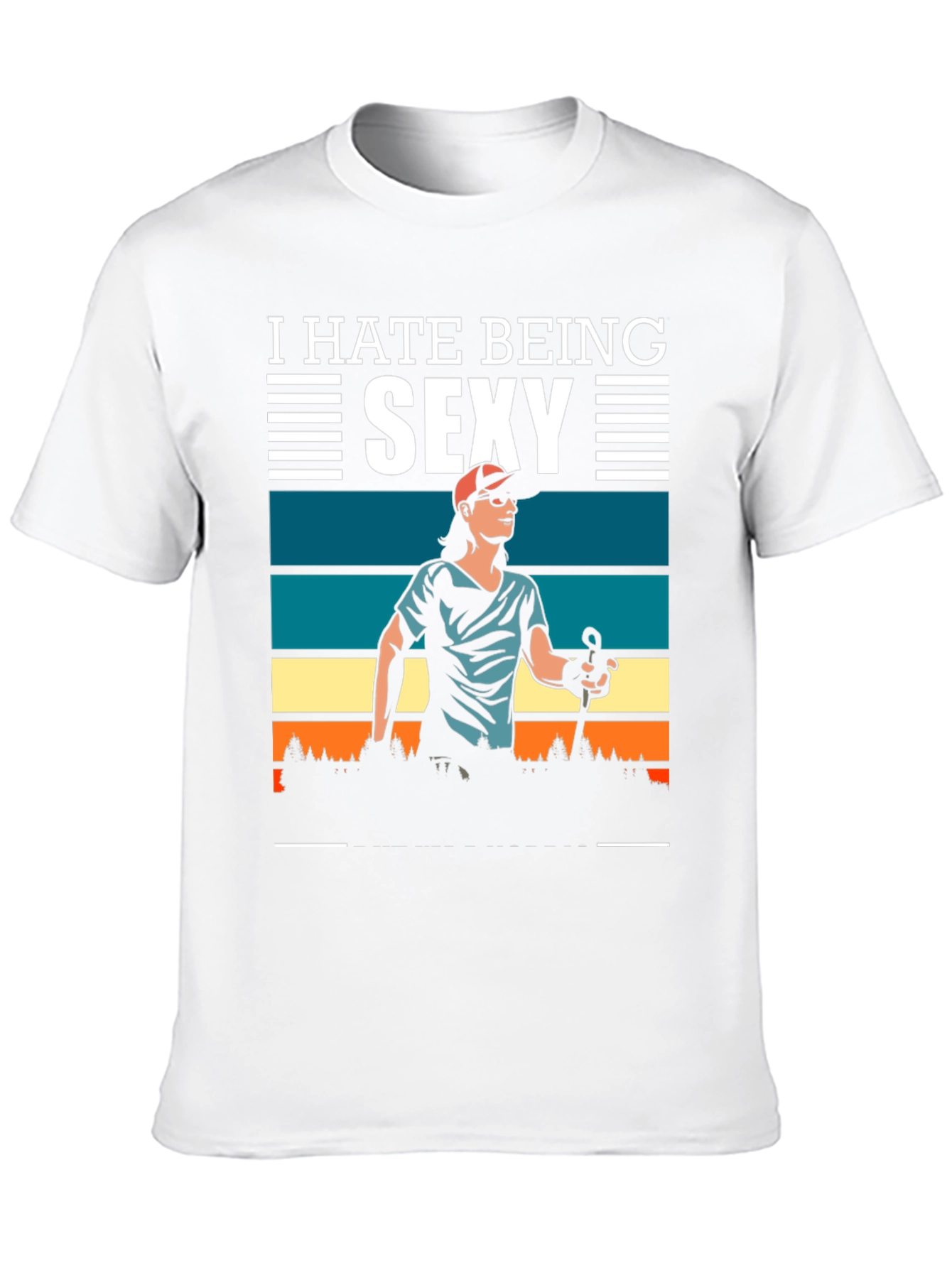 Black I Hate Being Sexy T-Shirt view 10