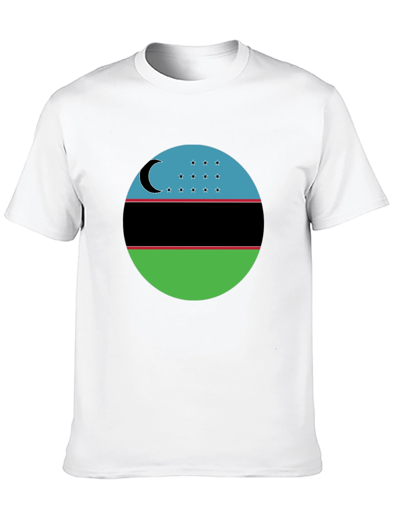 Black Uzbekistan Flag T-Shirt - Patriotic Pride Tee view 10