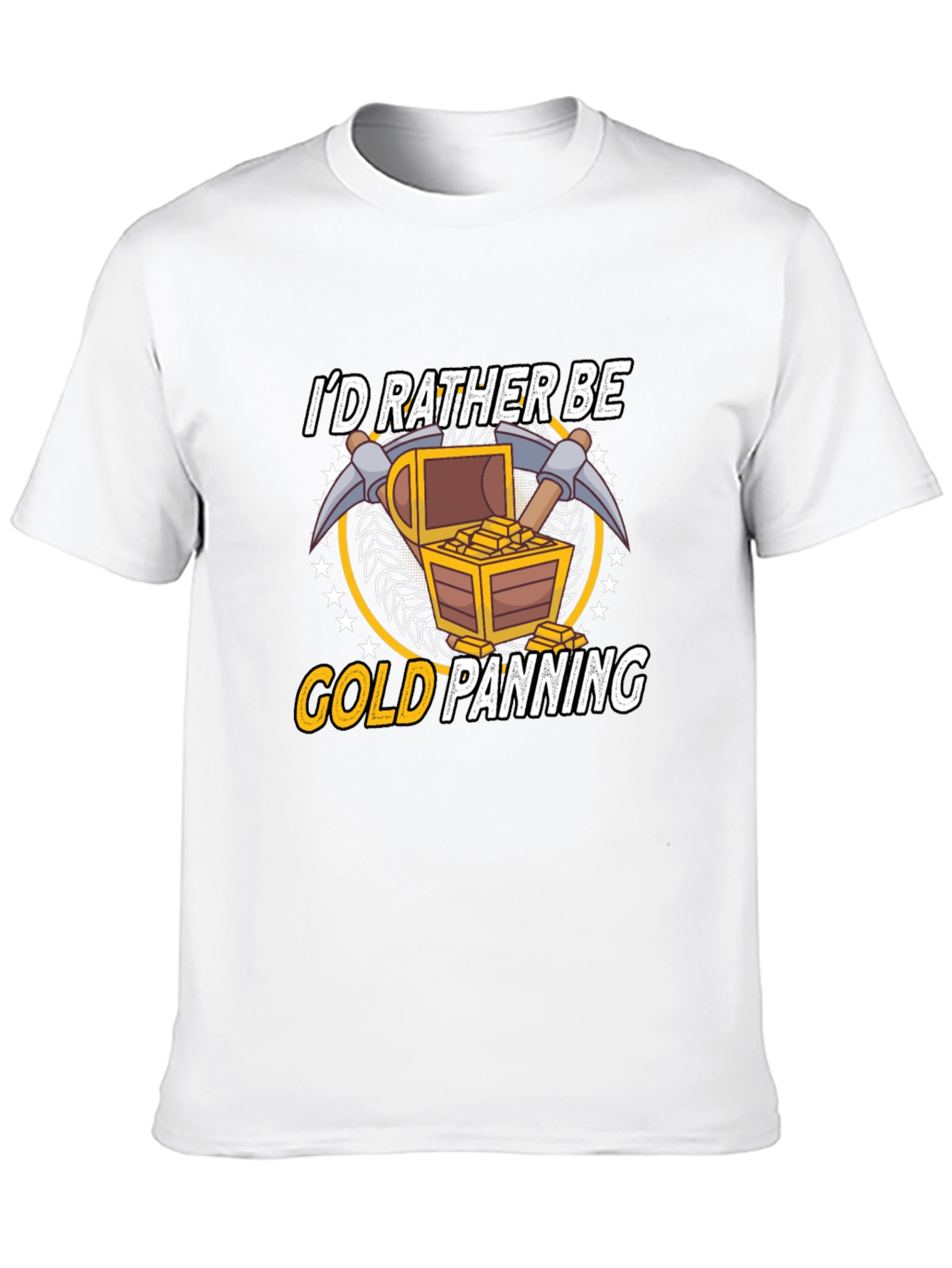 Black Gold Panning T-Shirt - Funny Miner Gift view 10