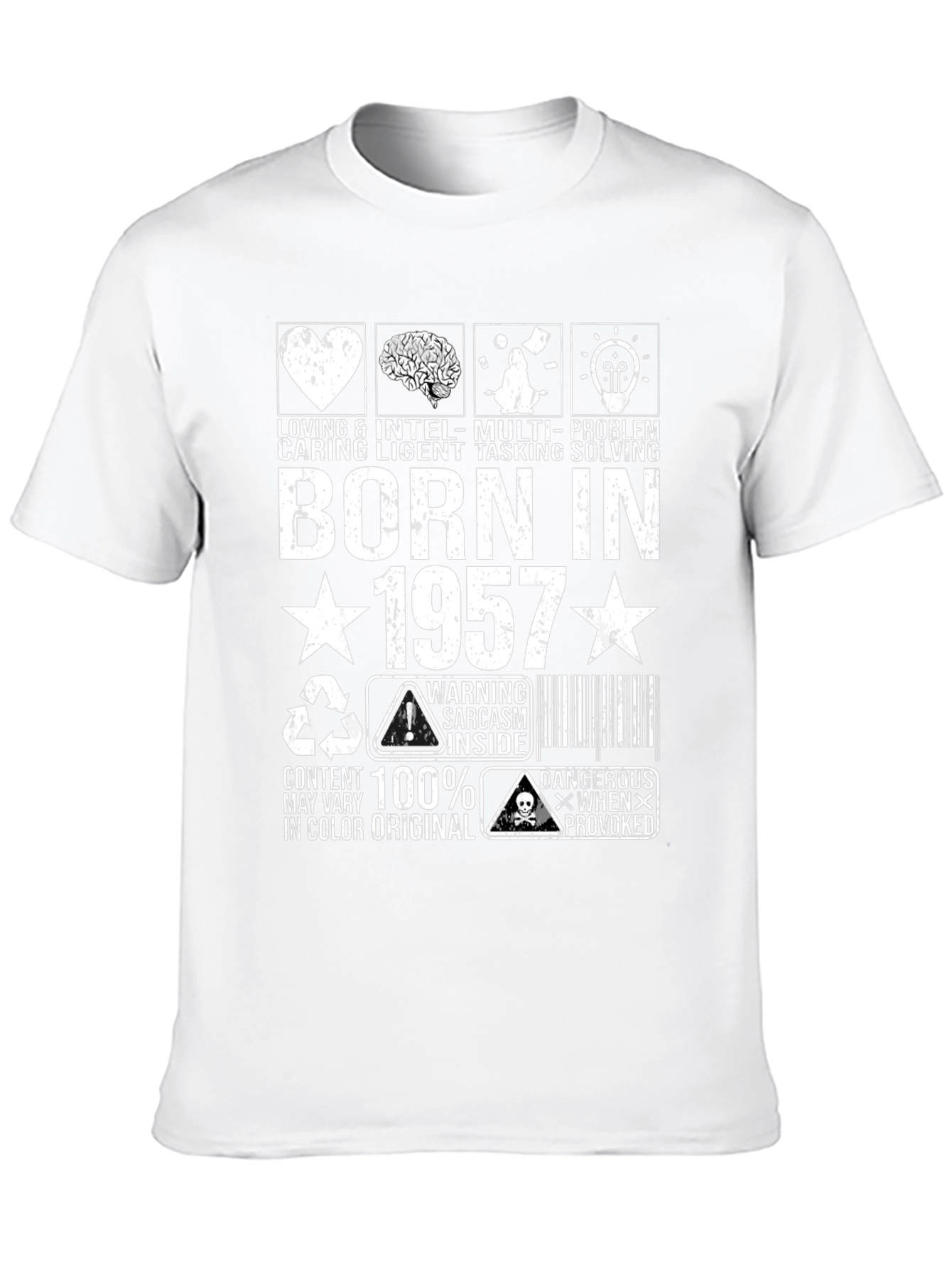 Black Born In 1957 Graphic T-Shirt view 10