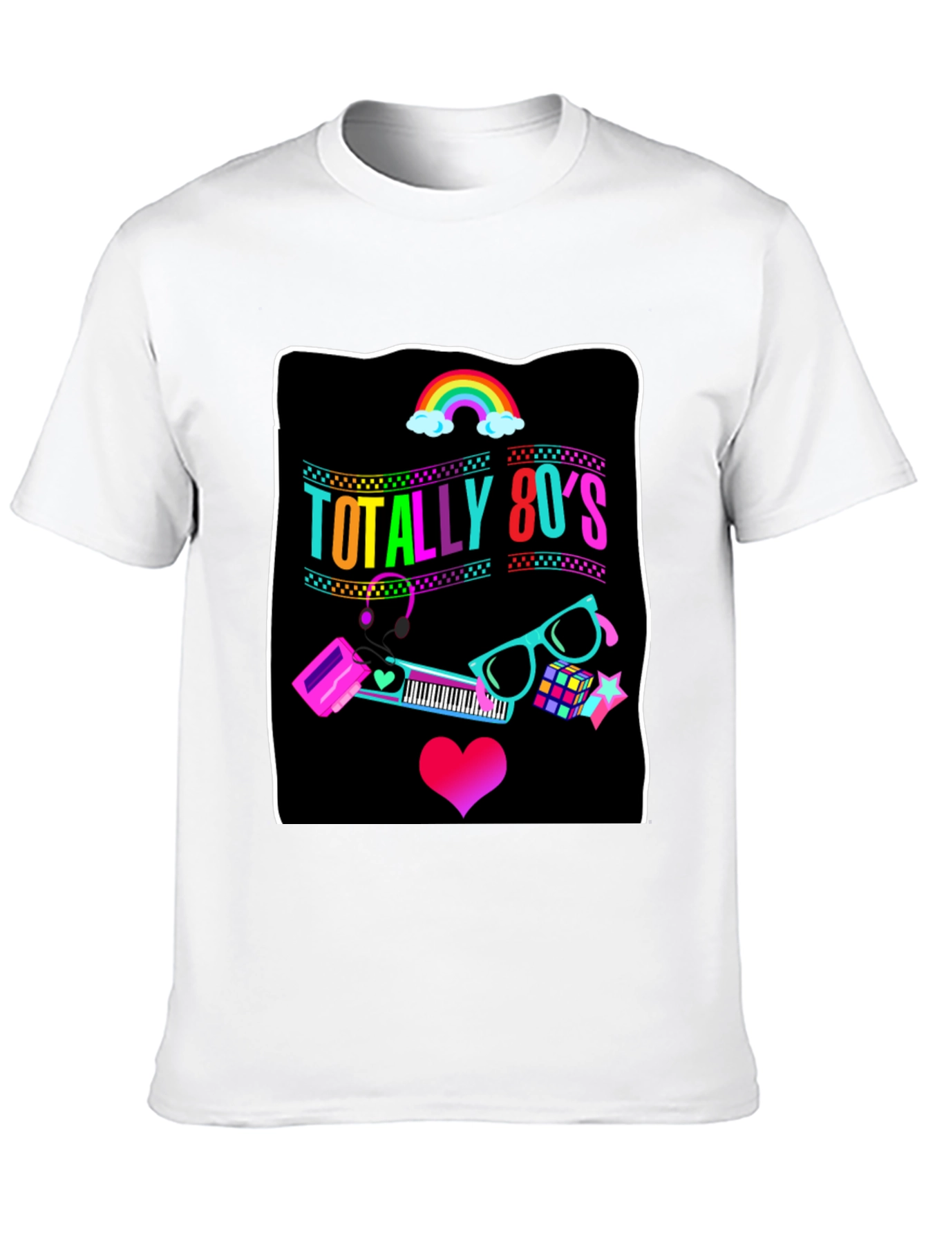 Black Totally 80's Retro T-Shirt view 10