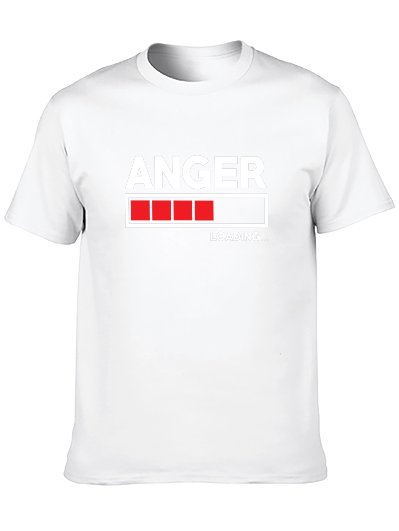 Black Anger Loading Black T-Shirt Funny Graphic Tee view 10
