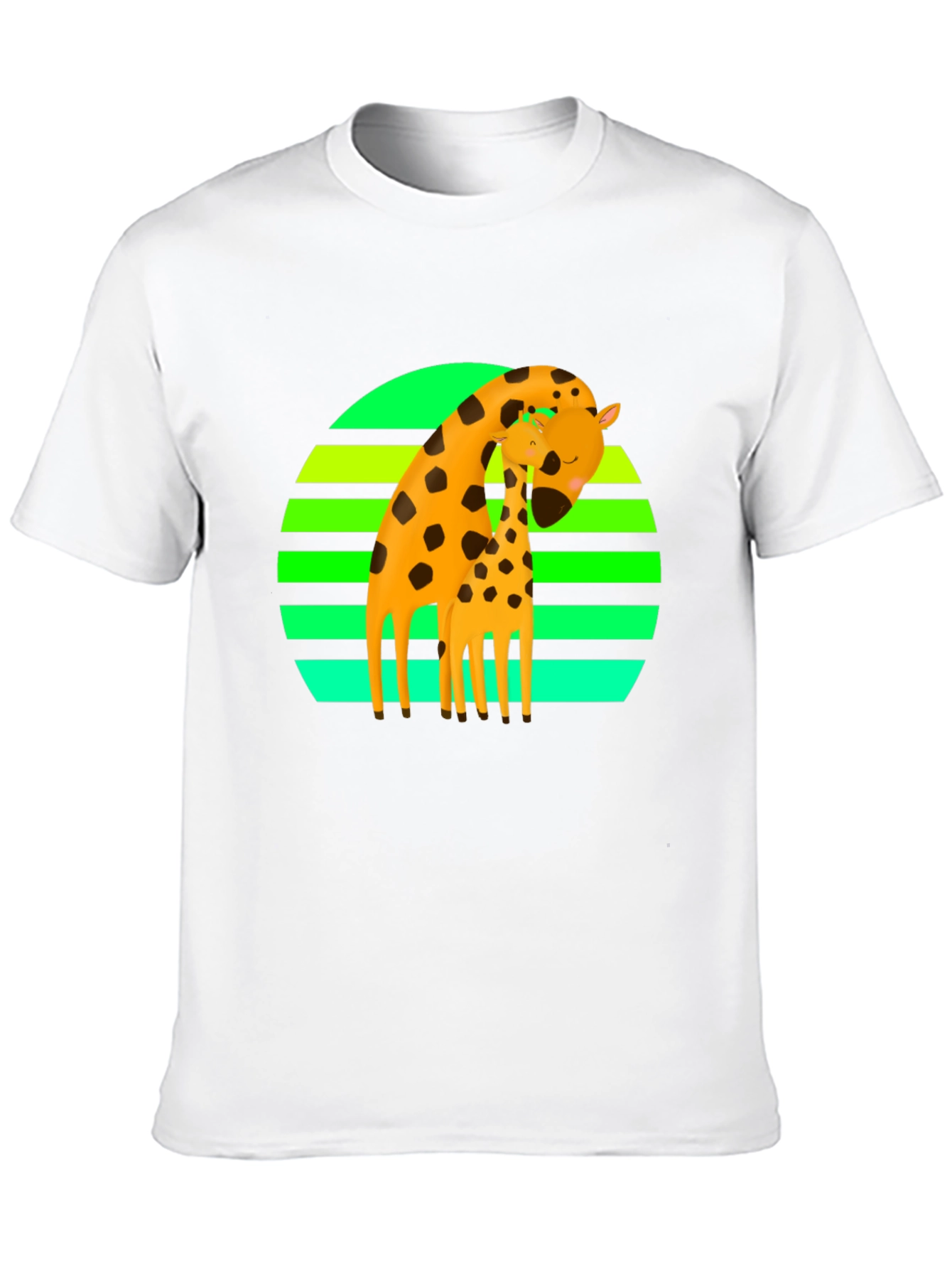Black Giraffe Love Graphic Tee - Black Cotton Blend view 10