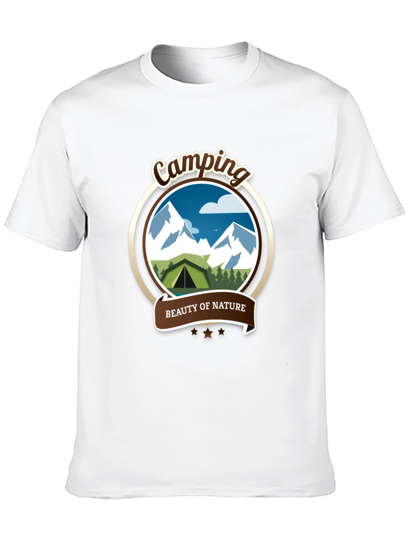 Black Camping Beauty of Nature Graphic Tee view 10