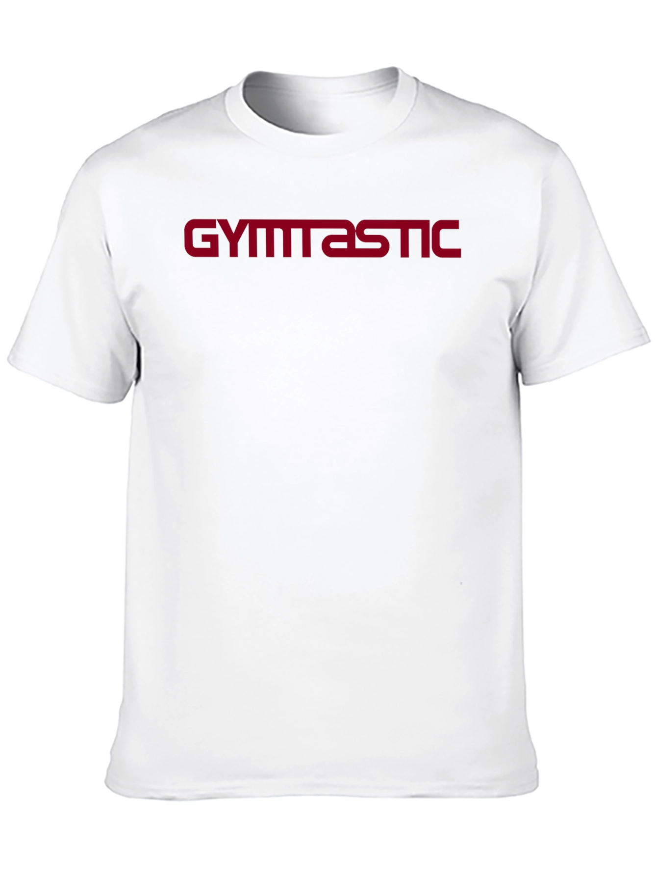 Black Gymnastic T-Shirt - Sporty Red Print view 10