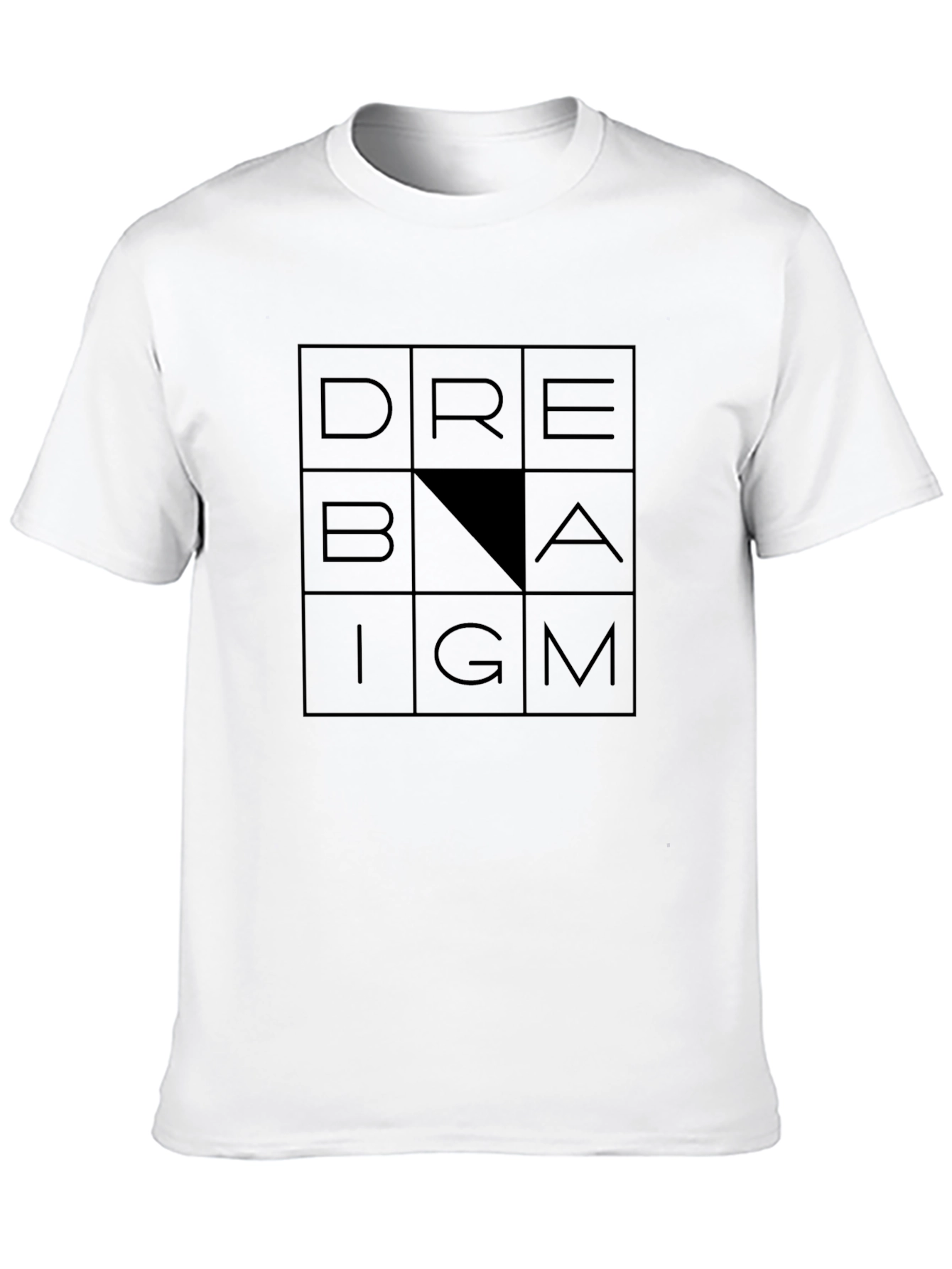 Black DREAM Graphic Tee - Modern Design, Soft Cotton Blend view 10