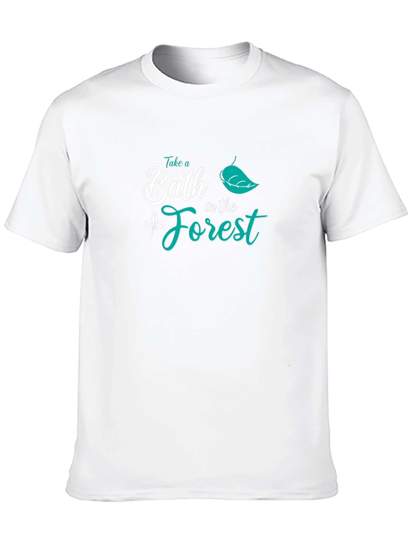 Black Take a Bath in the Forest Graphic Tee view 10
