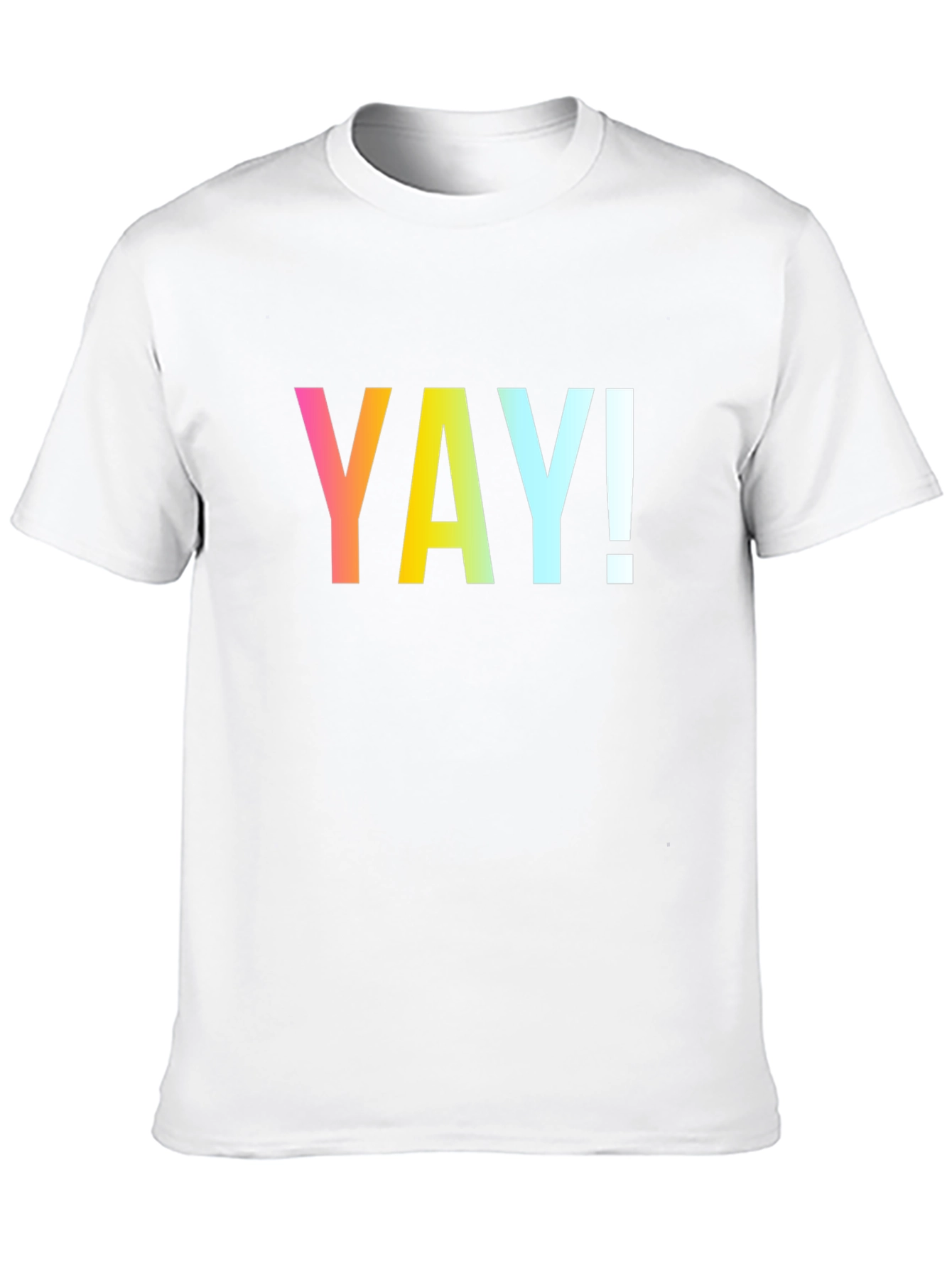 Black Vibrant 'YAY!' Graphic Black T-Shirt view 10