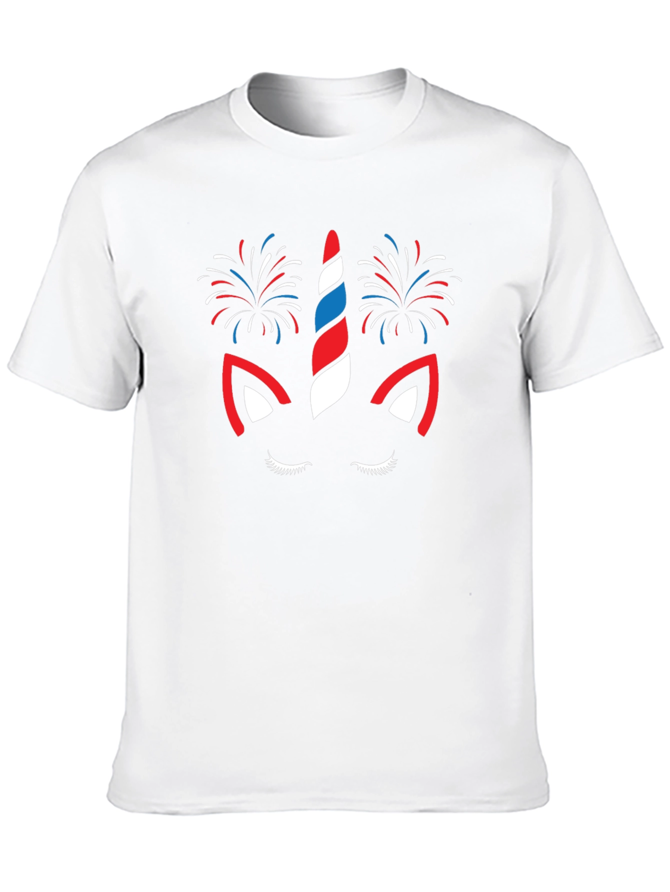 Black Patriotic Unicorn Fireworks Graphic Tee view 10