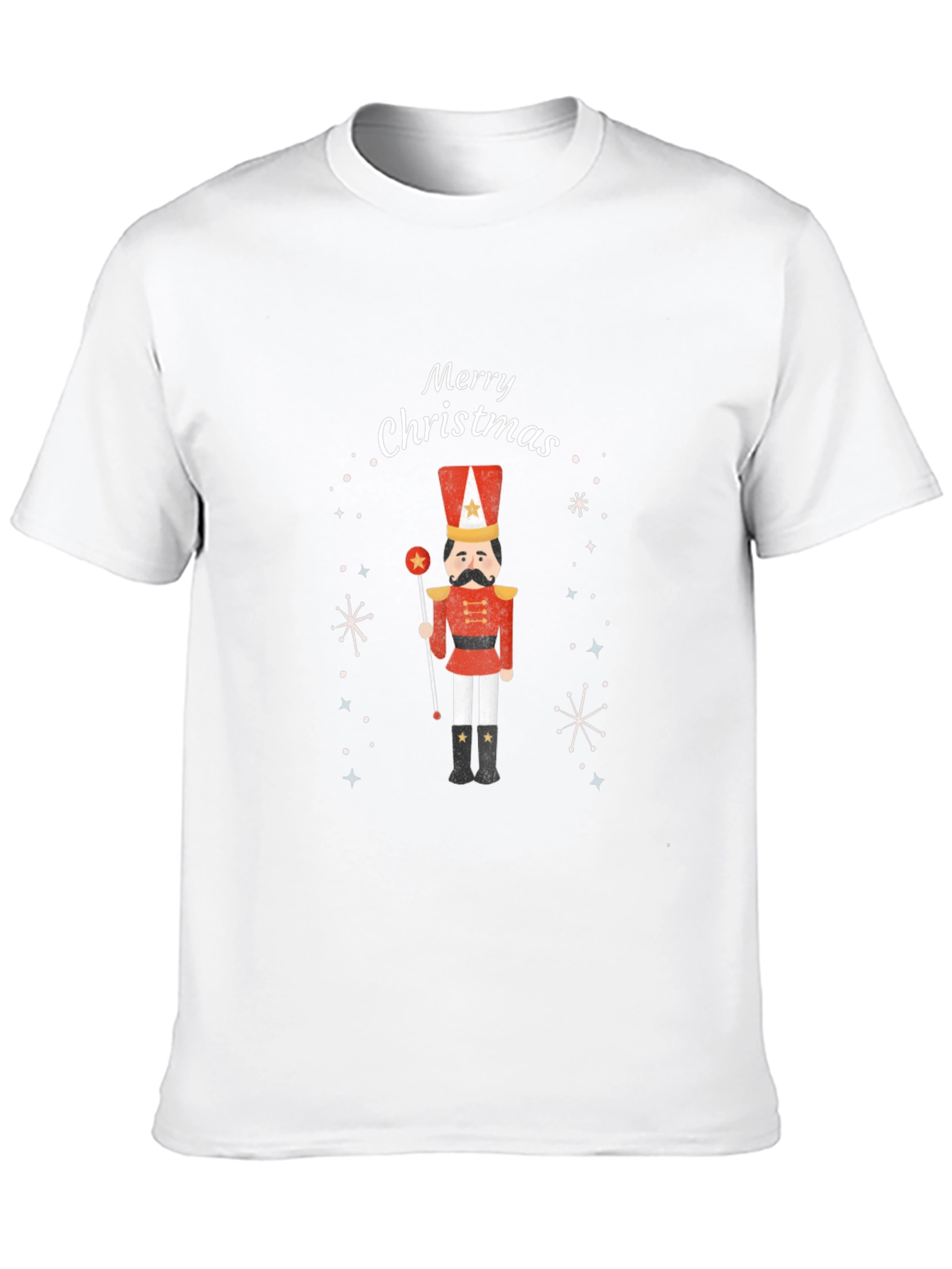Black Merry Christmas Nutcracker T-Shirt view 10