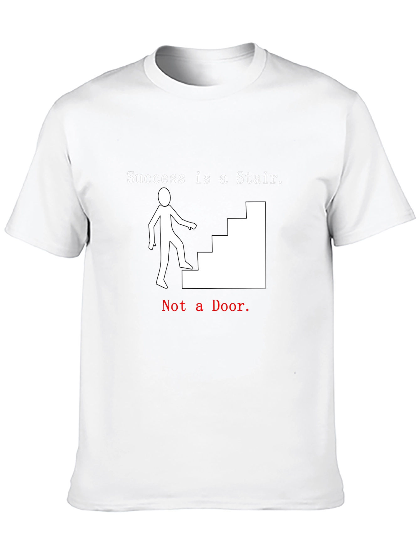 Black Success Stair T-Shirt - Motivational Tee view 10