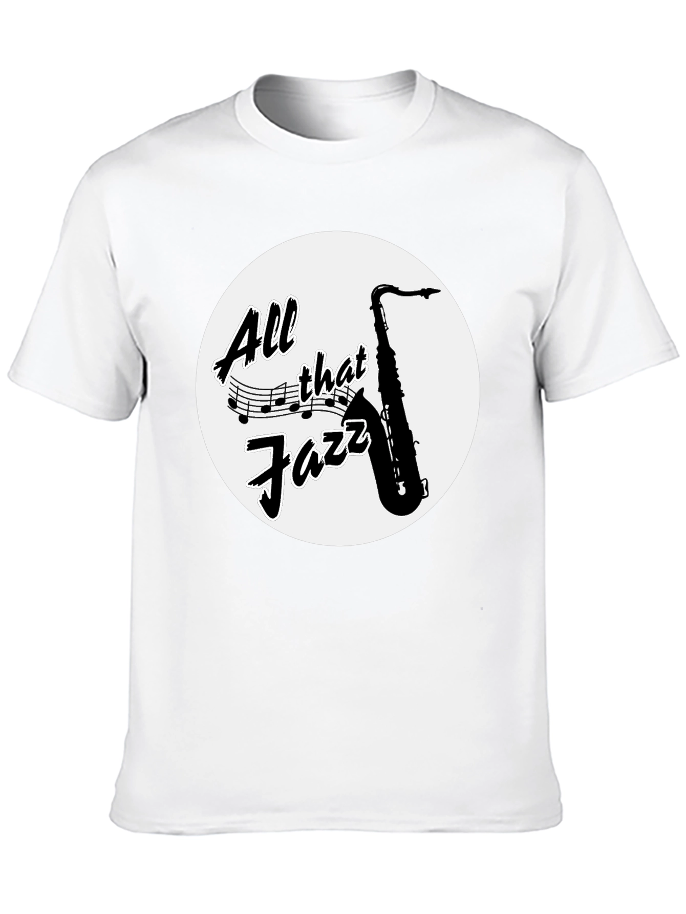 Black All That Jazz Saxophone Graphic Tee view 10
