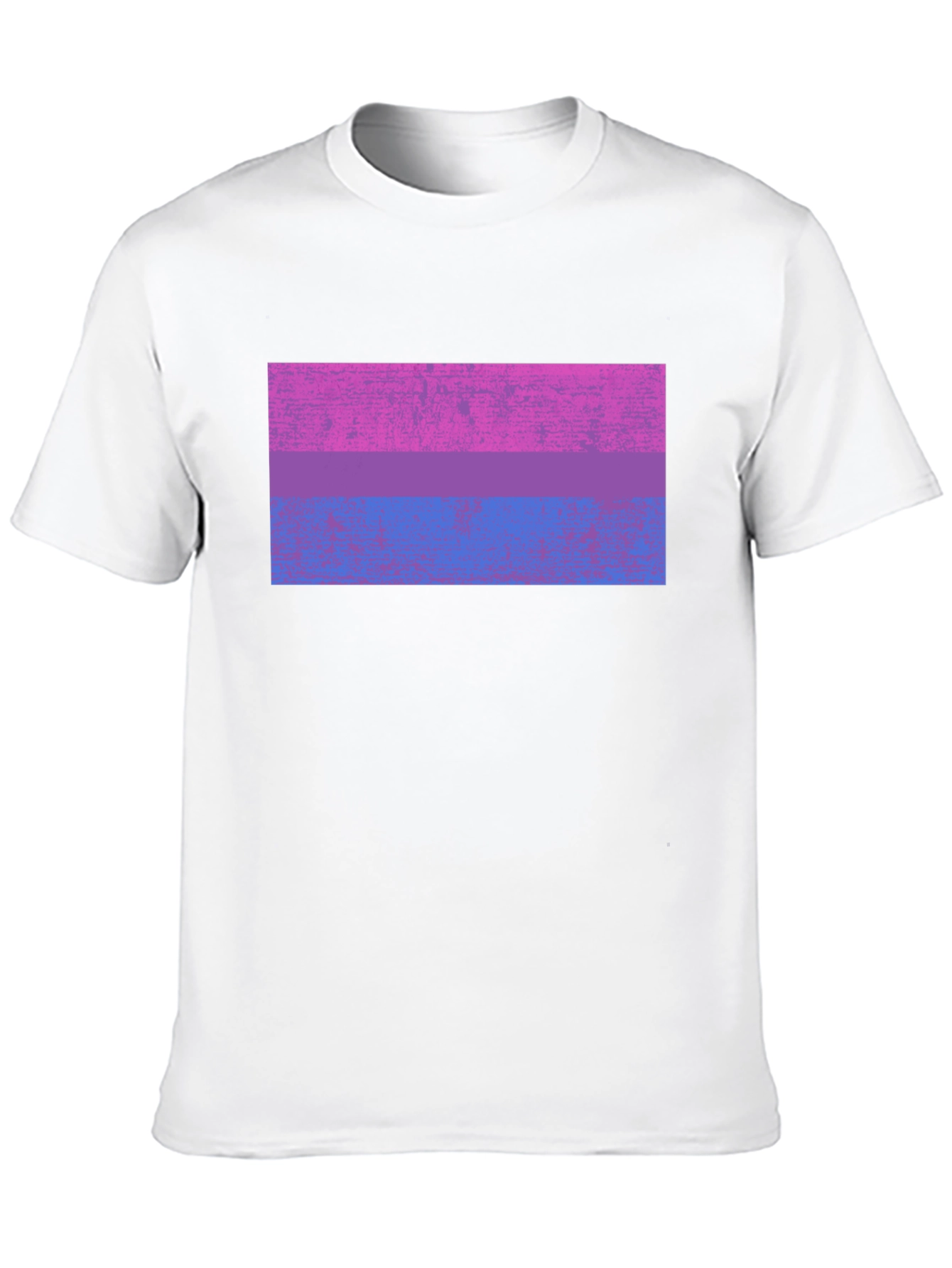 Black Bisexual Pride Flag Graphic Tee - Black Cotton Blend view 10