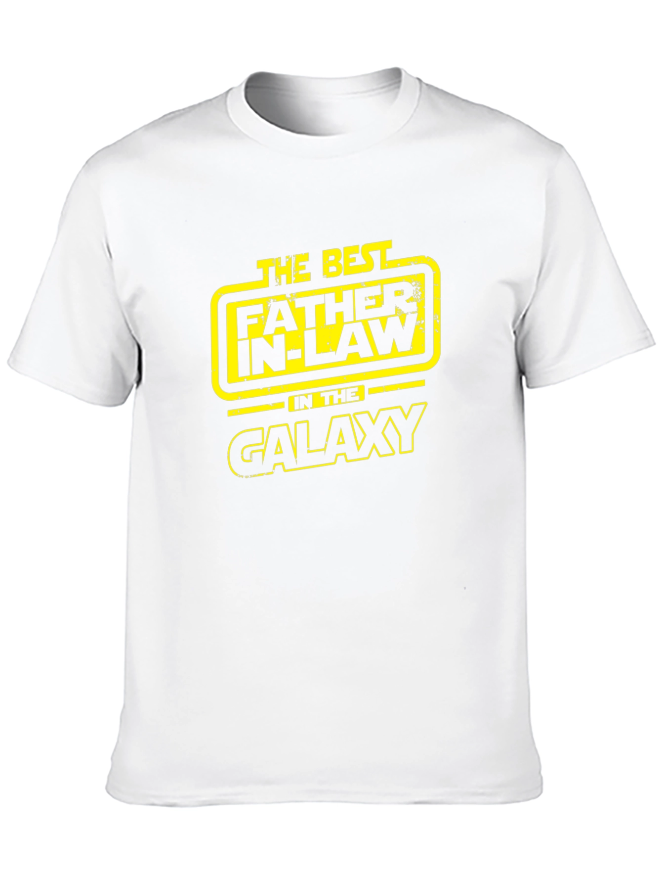 Black Best Father-In-Law Galaxy T-Shirt - Black view 10
