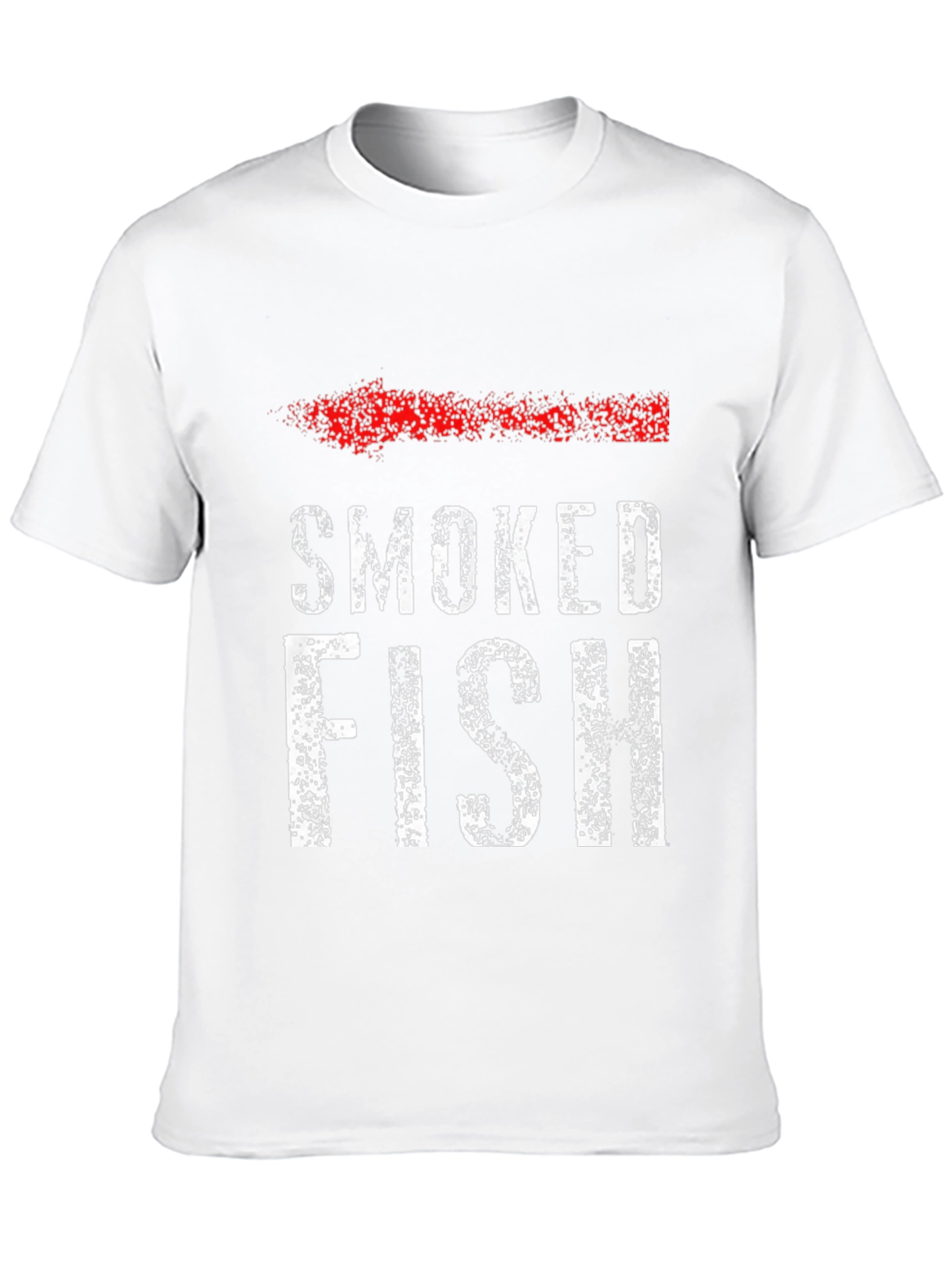 Black Smoked Fish Graphic T-Shirt - Bold Text Design view 10