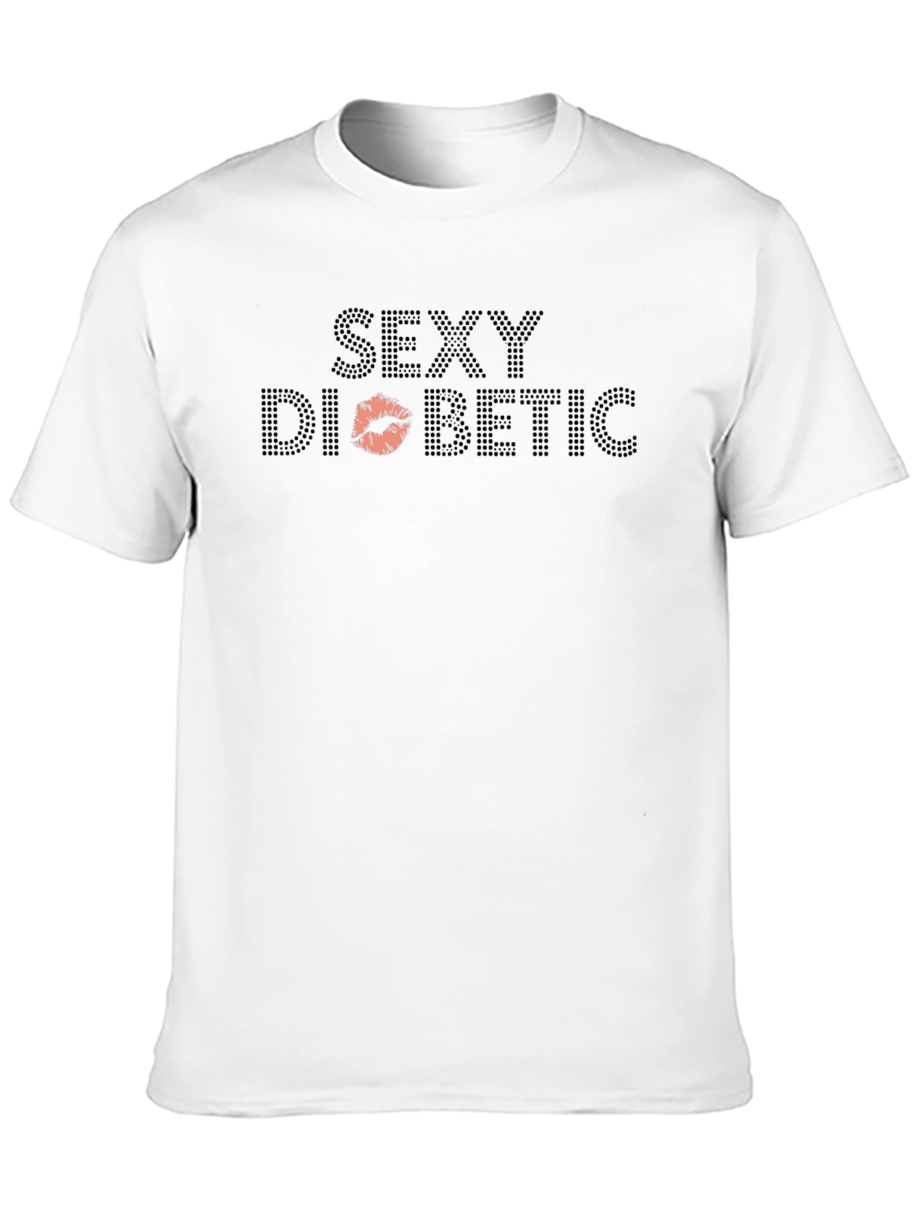 Black Sexy Diabetic T-Shirt - Novelty Graphic Tee view 10