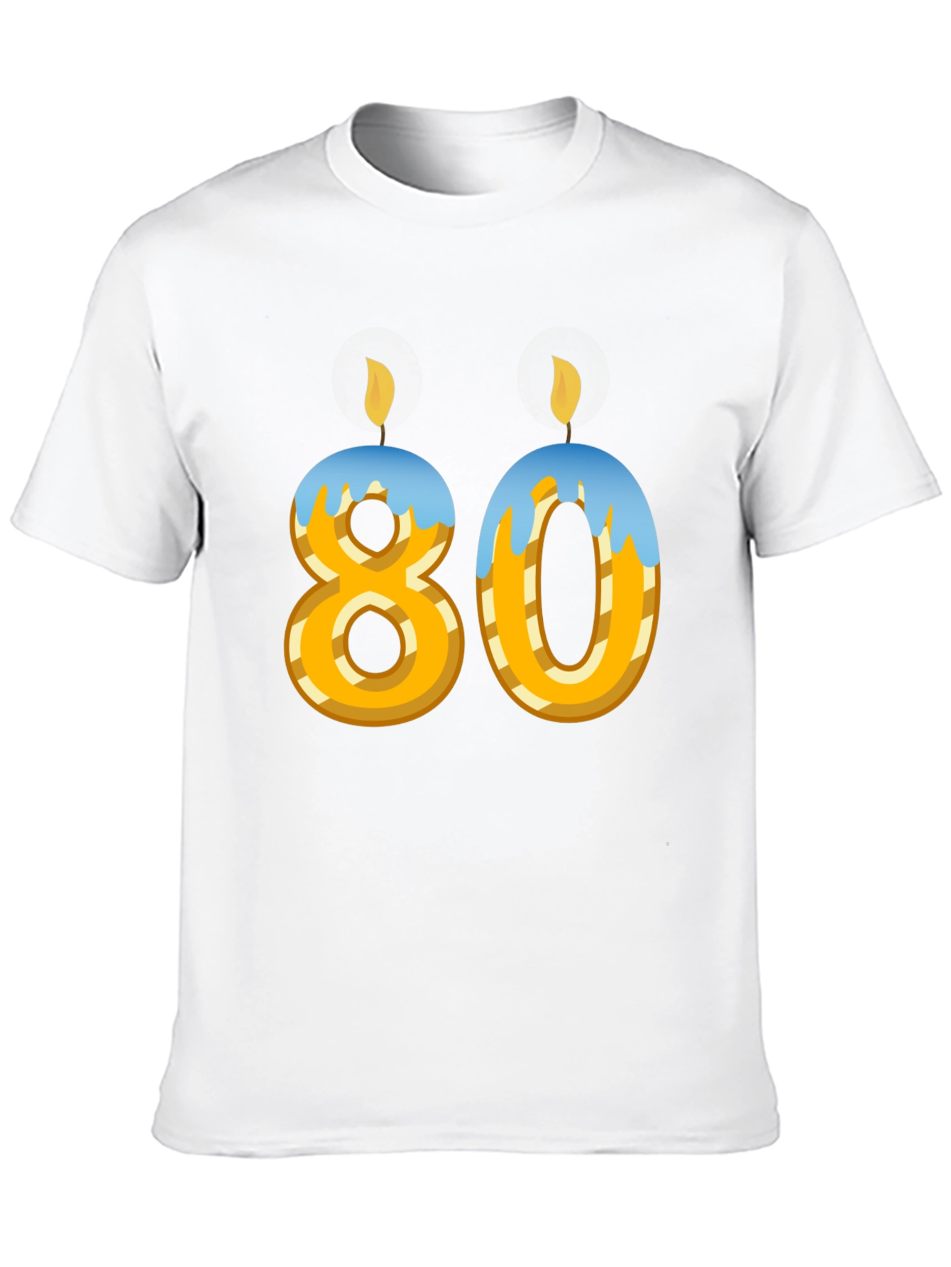 Black 80th Birthday T-Shirt - Novelty Party Tee view 10