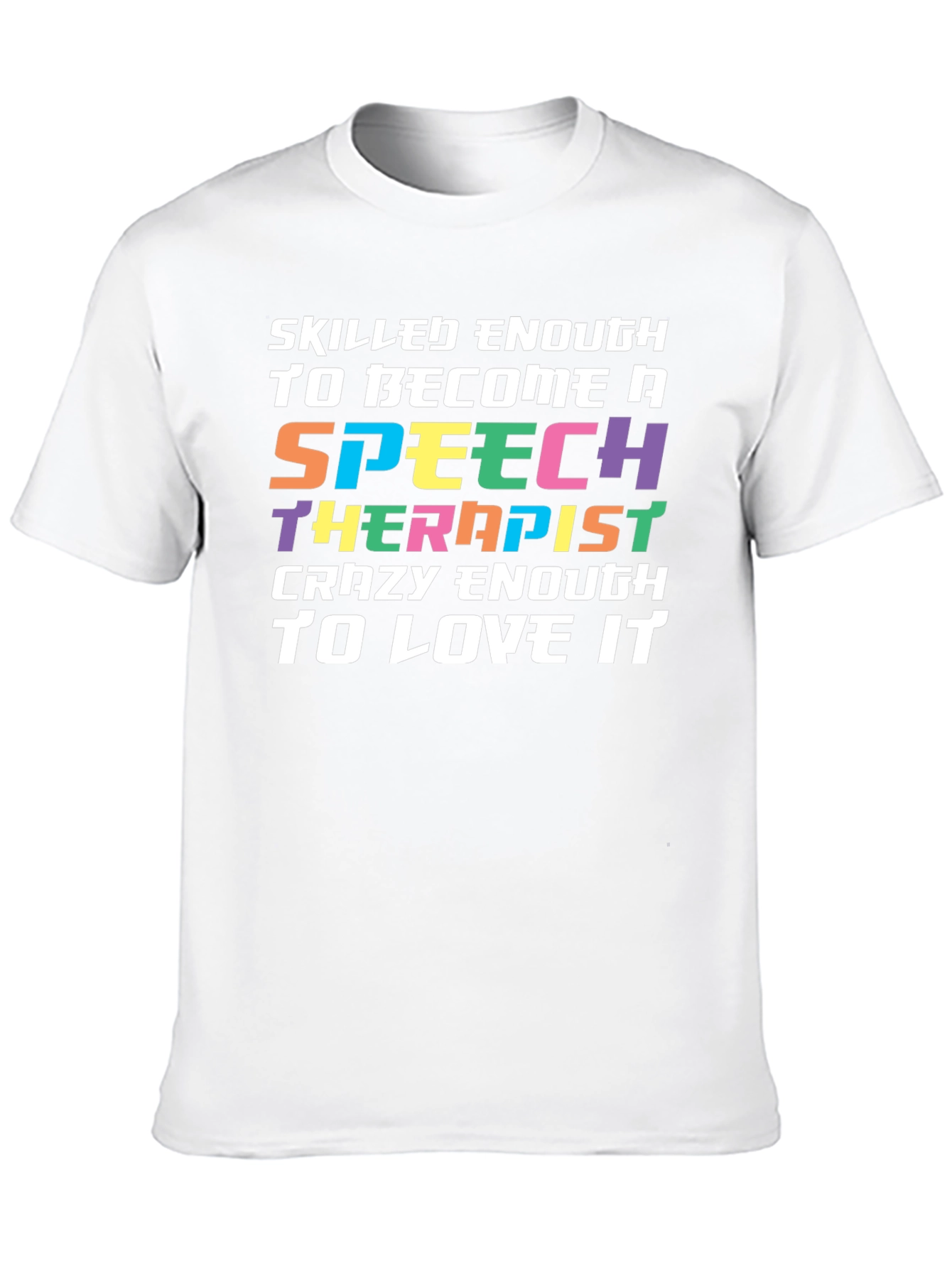 Black Speech Therapist Novelty Graphic T-Shirt view 10