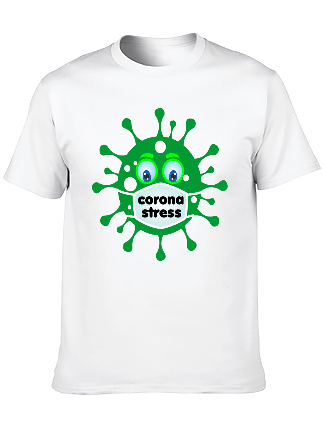 Black Corona Stress T-Shirt - Funny Pandemic Tee view 10