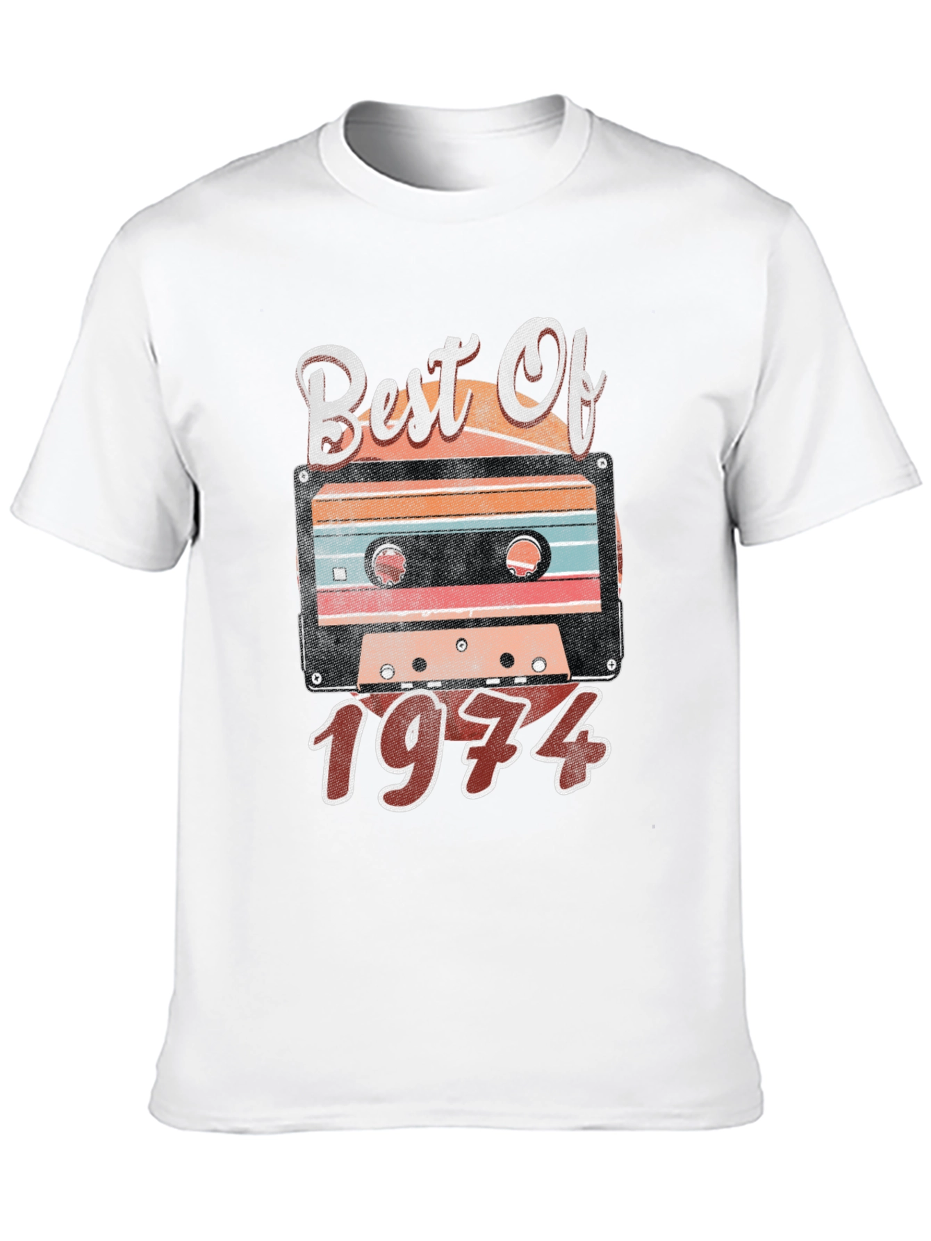 Black Best of 1974 Cassette Tape T-Shirt view 10