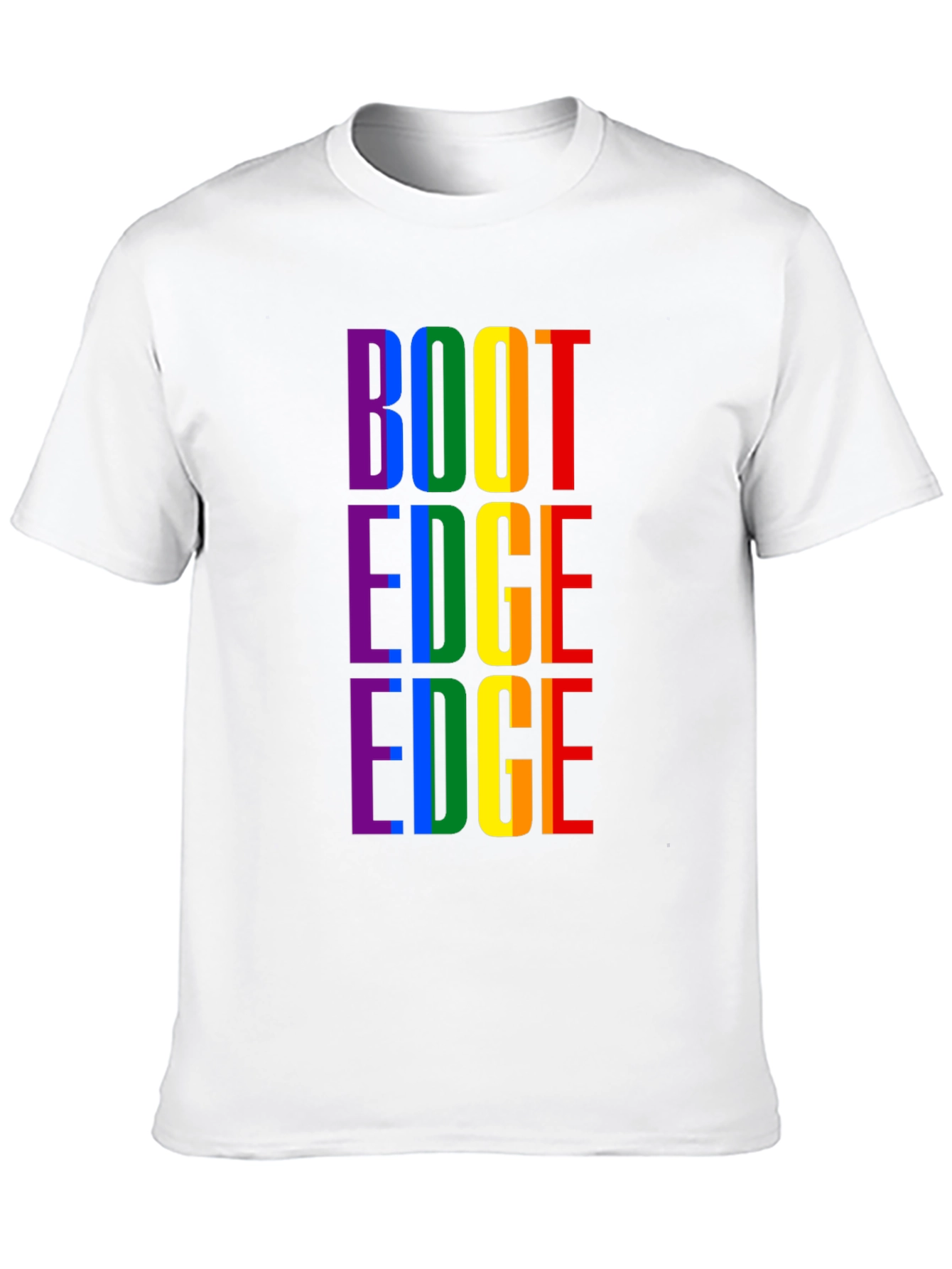 Black Rainbow "BOOT EDGE EDGE" Pride T-Shirt view 10