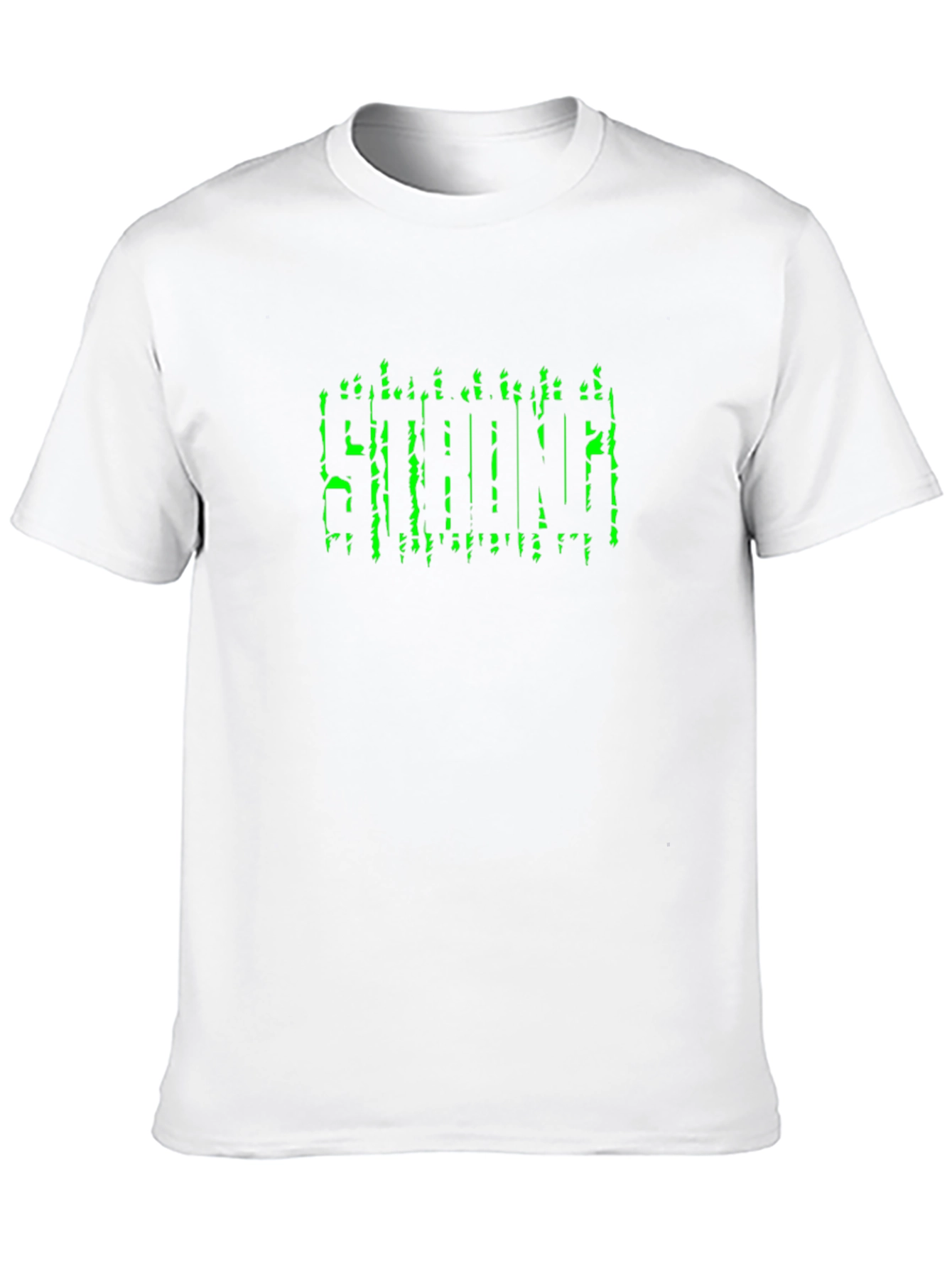 Black Men's Black STRONG Graphic T-Shirt view 10