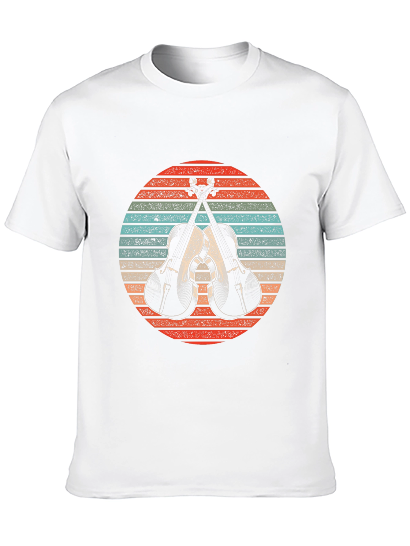 Black Vintage Crossed Cellos T-Shirt - Music Lover Tee view 10