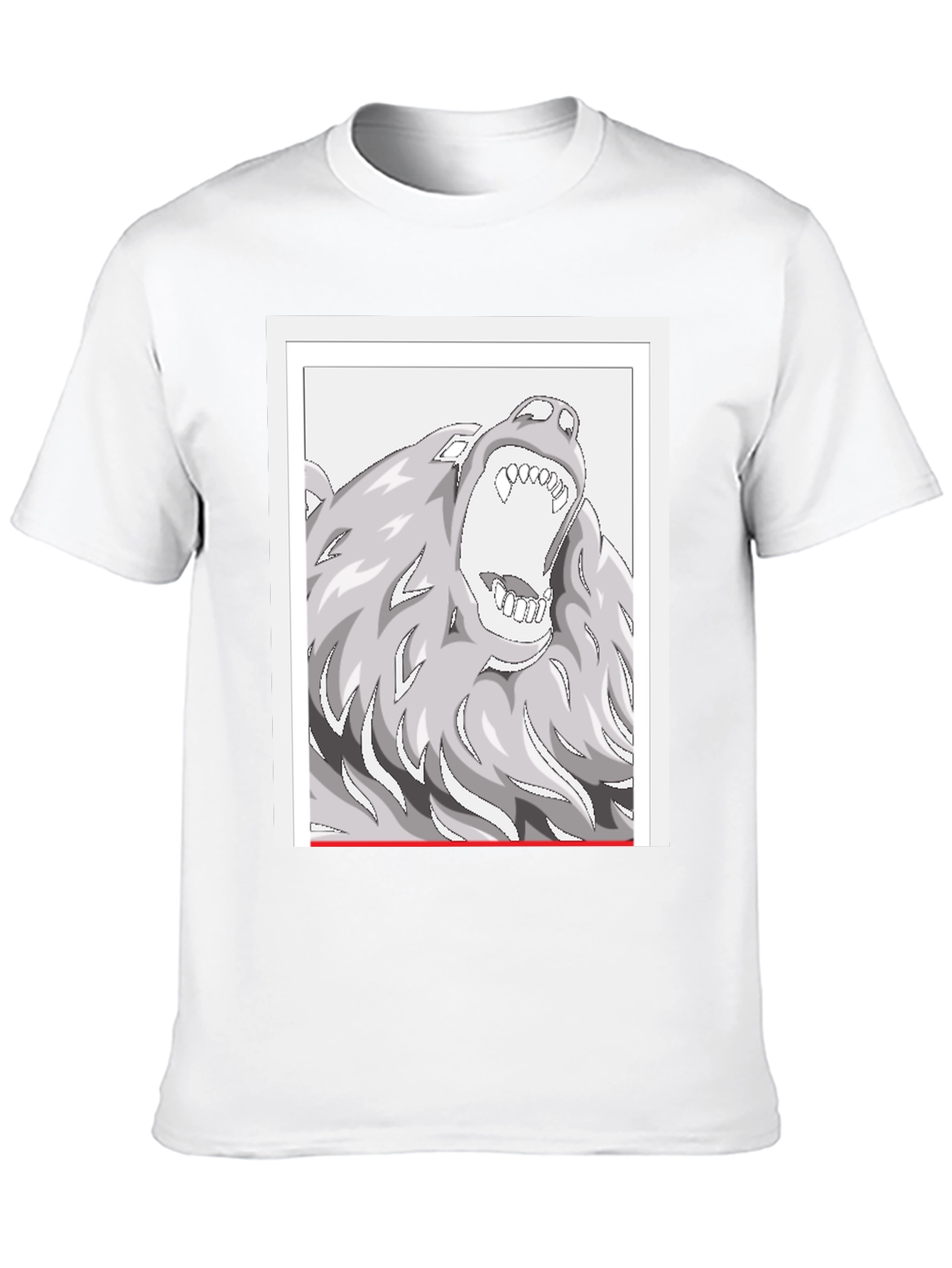 Black Wolf Graphic Tee - Black view 10