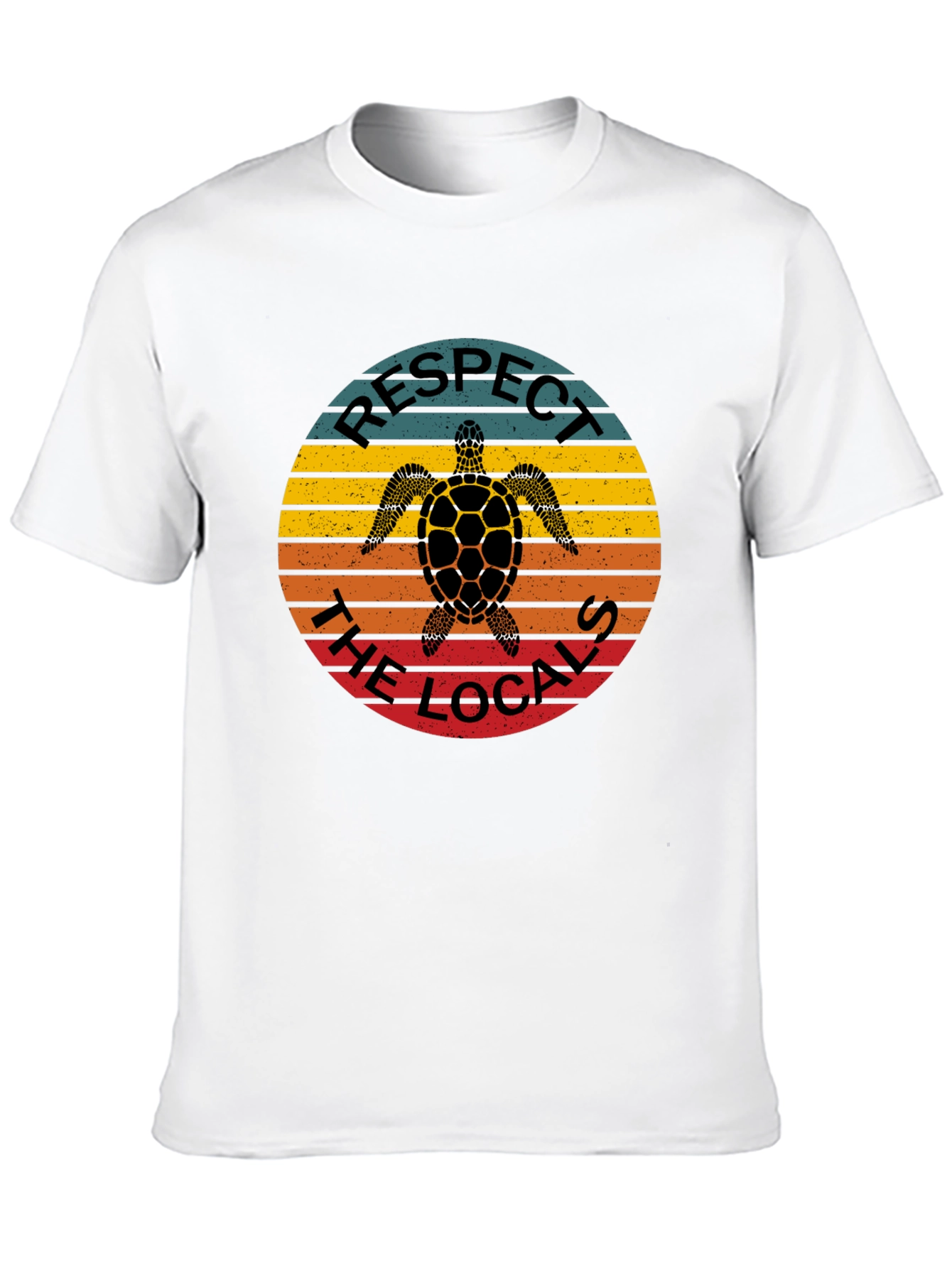 Black Respect the Locals Turtle T-Shirt - Black view 10