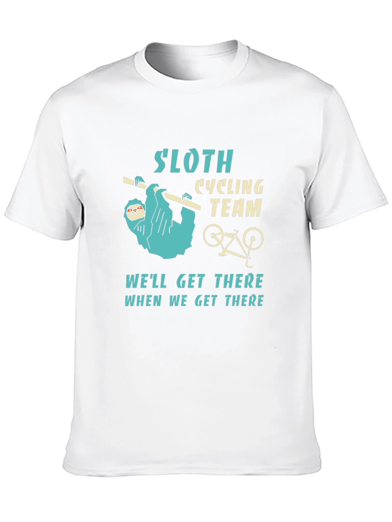 Black Sloth Cycling Team Graphic T-Shirt view 10