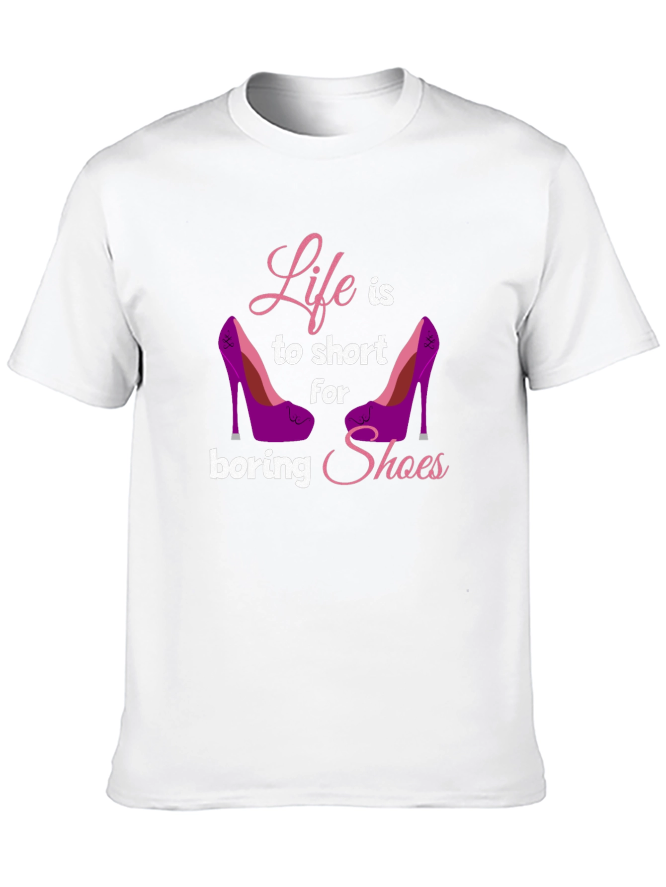 Black Life Too Short T-Shirt - Shoe Lover Tee view 10