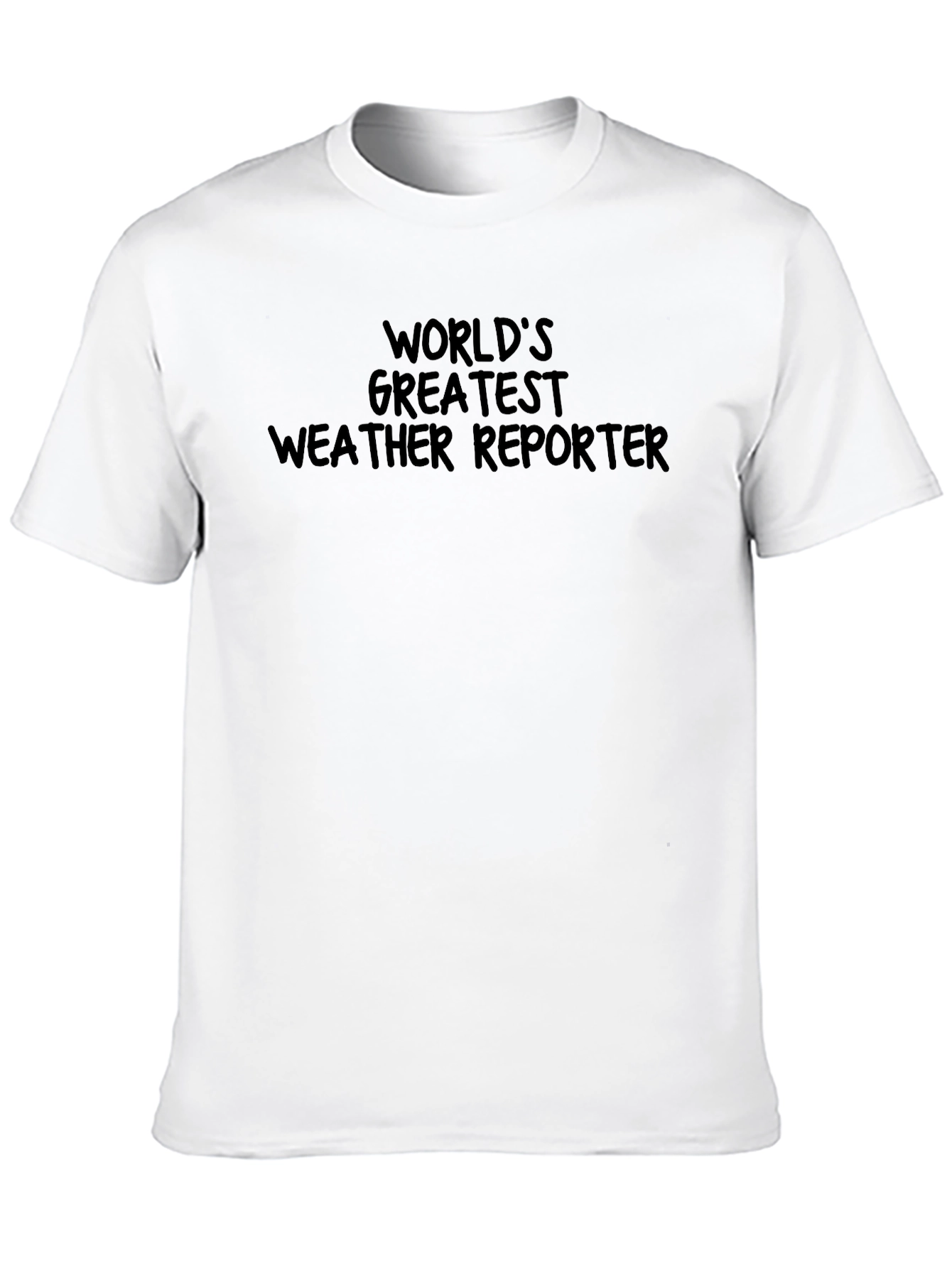 Black World's Greatest Weather Reporter T-Shirt view 10