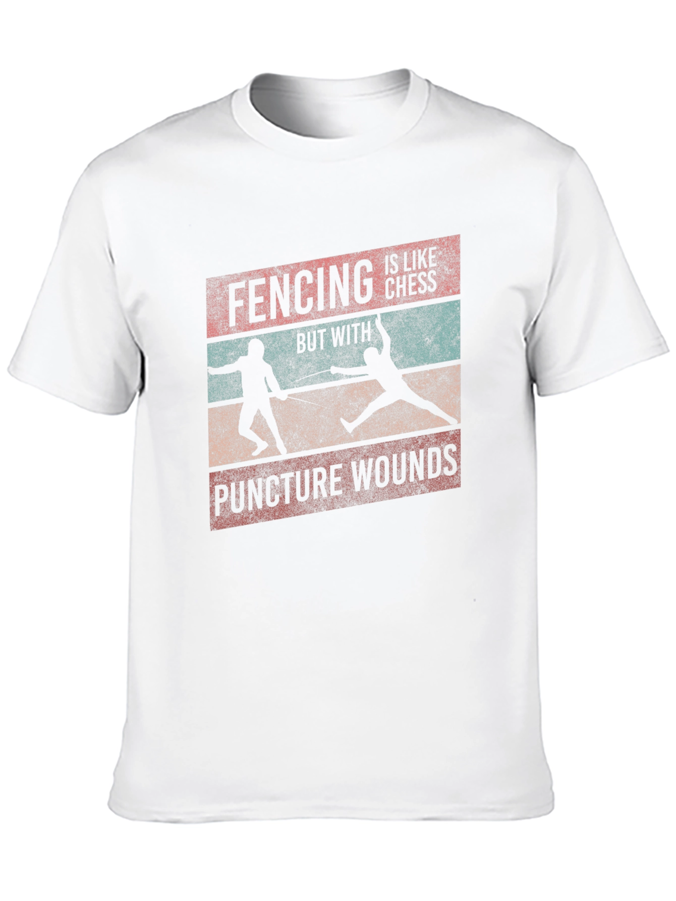 Black Fencing is Like Chess T-Shirt view 10
