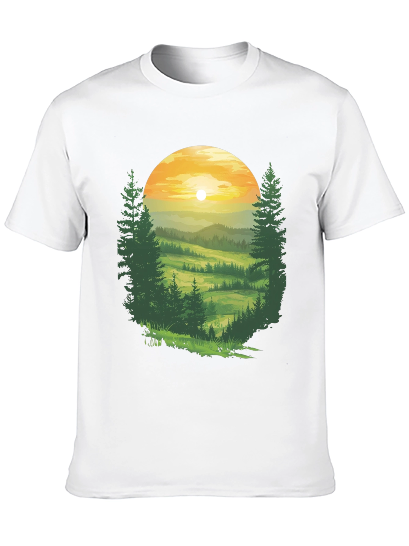 Black Nature Vista Black T-Shirt view 10