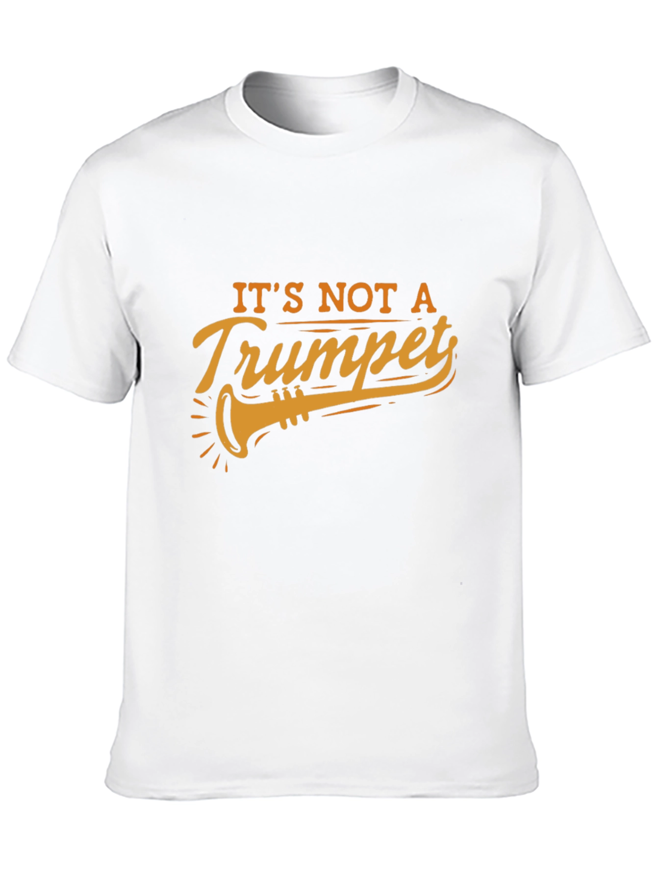 Black It's Not A Trumpet Black T-Shirt view 10