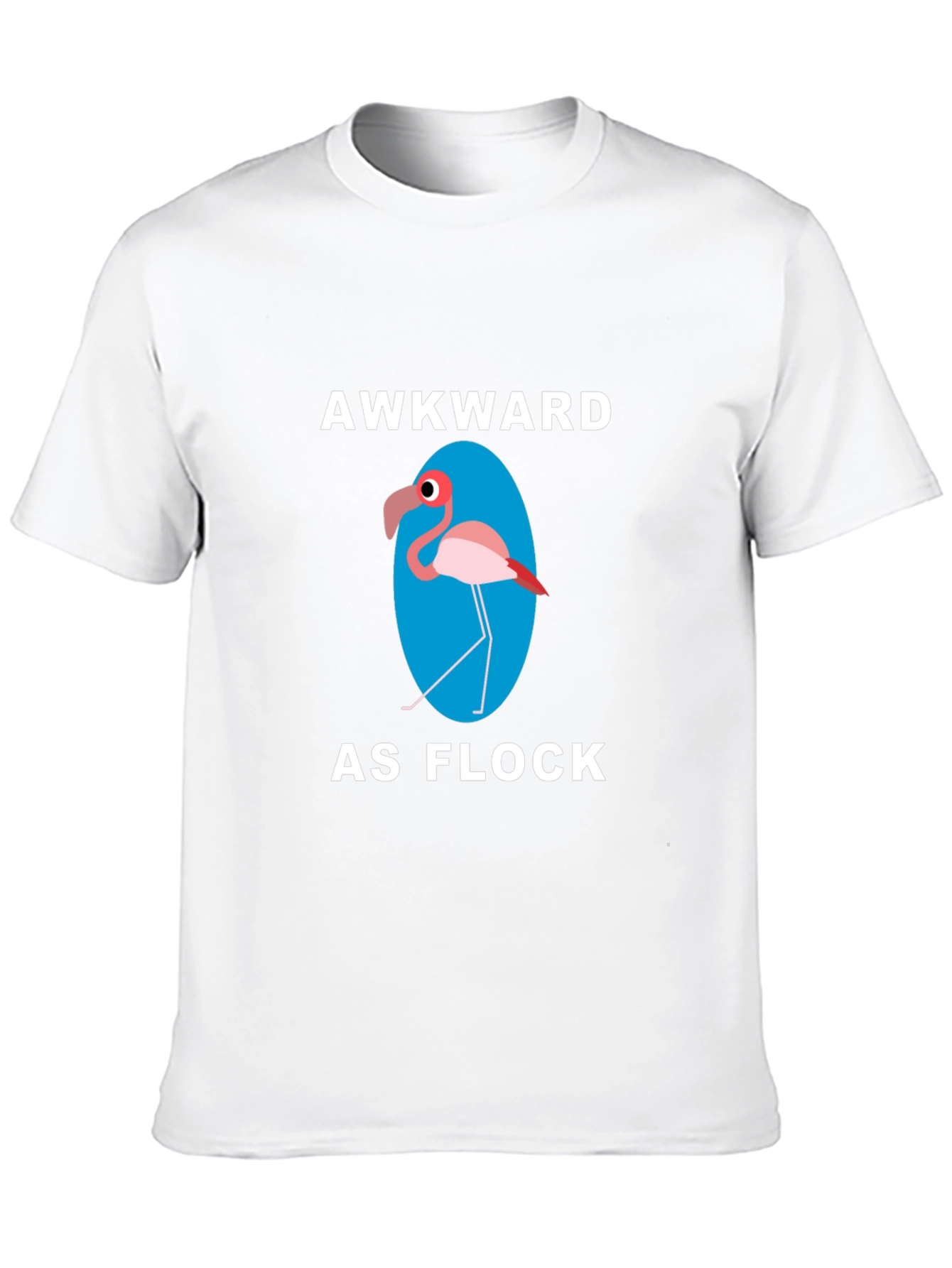 Black Awkward as Flock Graphic T-Shirt view 10