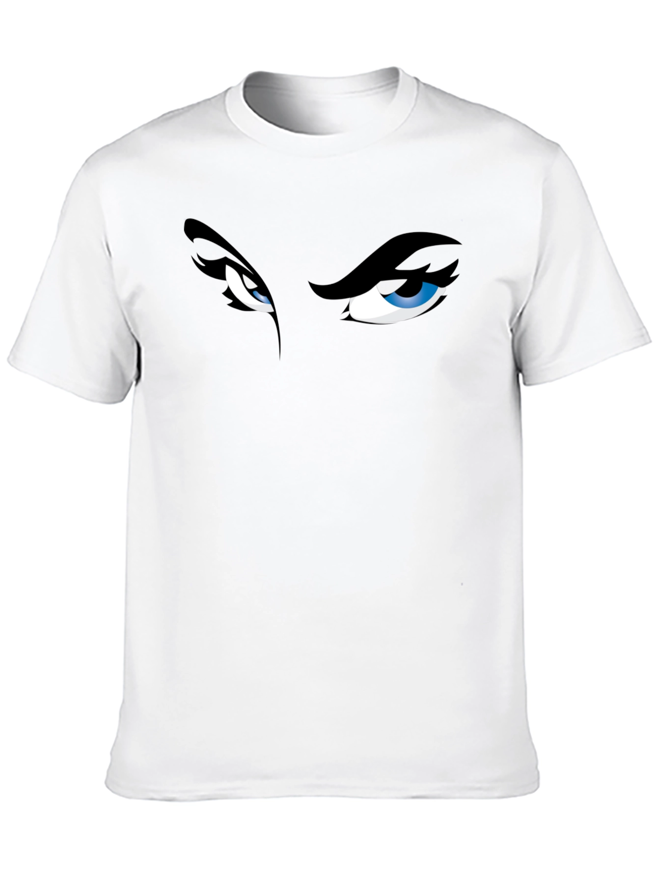 Black Intense Eyes Graphic Tee - Men's Black T-Shirt view 10