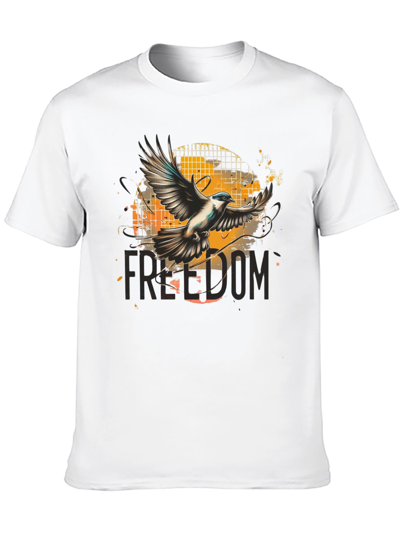 Black Freedom Bird Graphic T-Shirt view 10