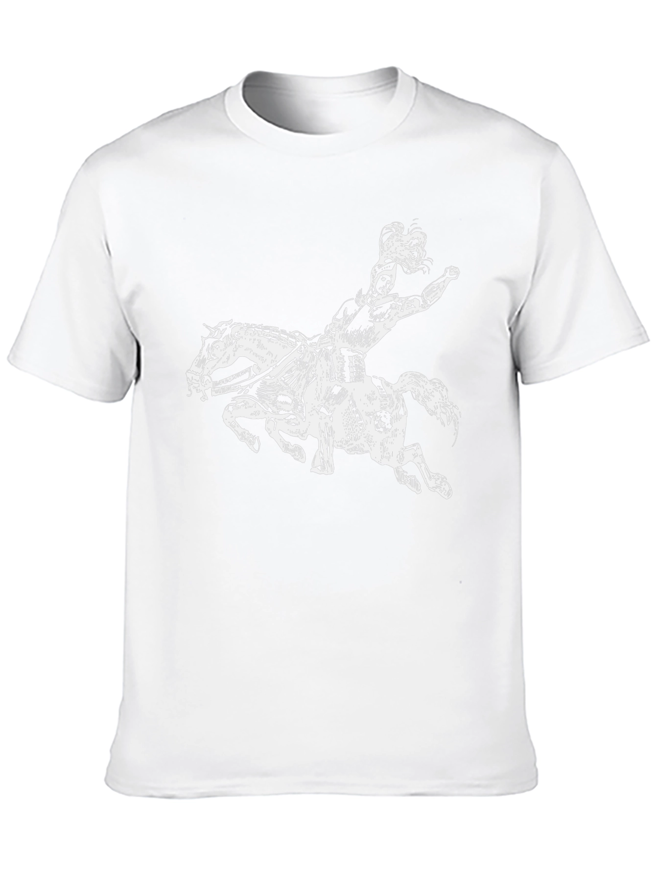 Black Centaur Graphic Tee - Black Cotton T-Shirt view 10