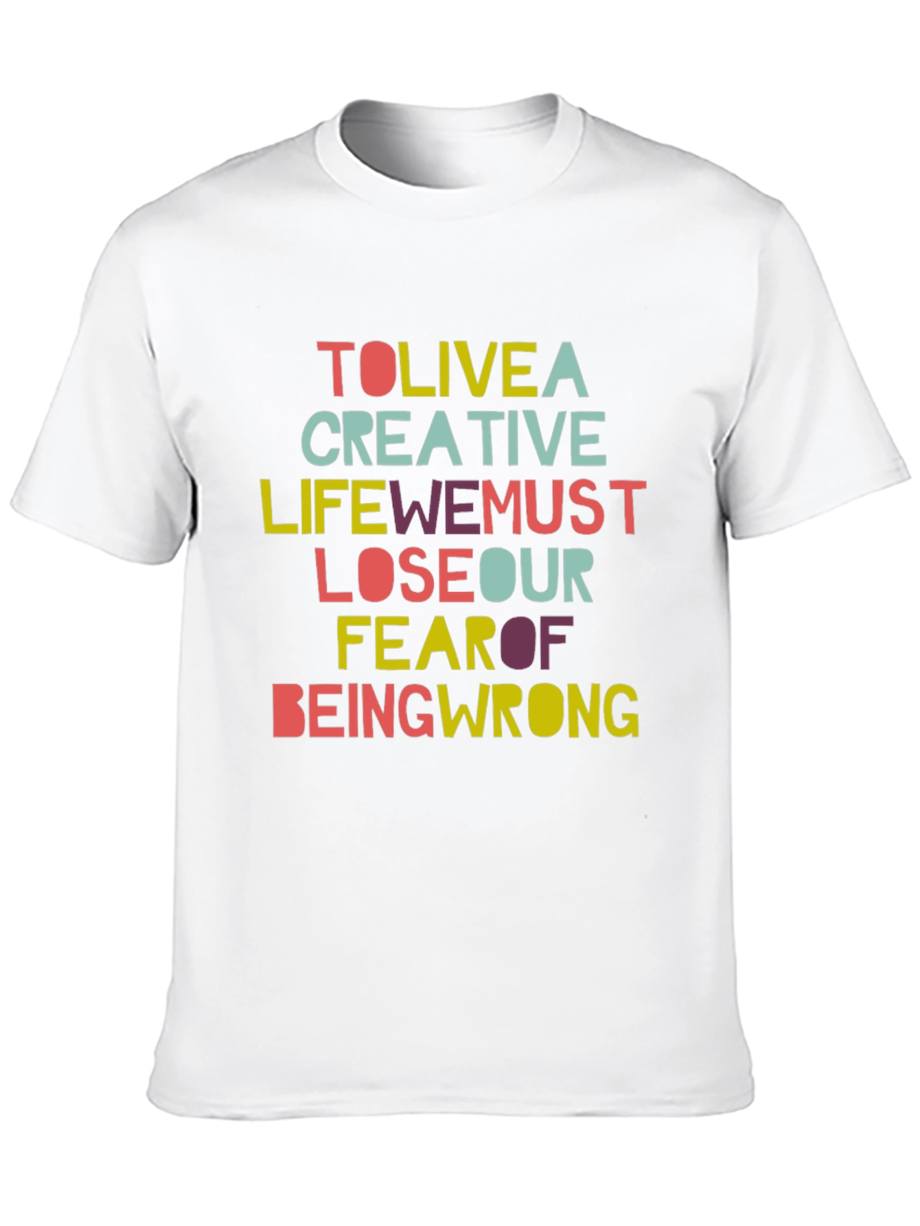 Black Creative Life Graphic Tee - Inspirational Slogan T-Shirt view 10