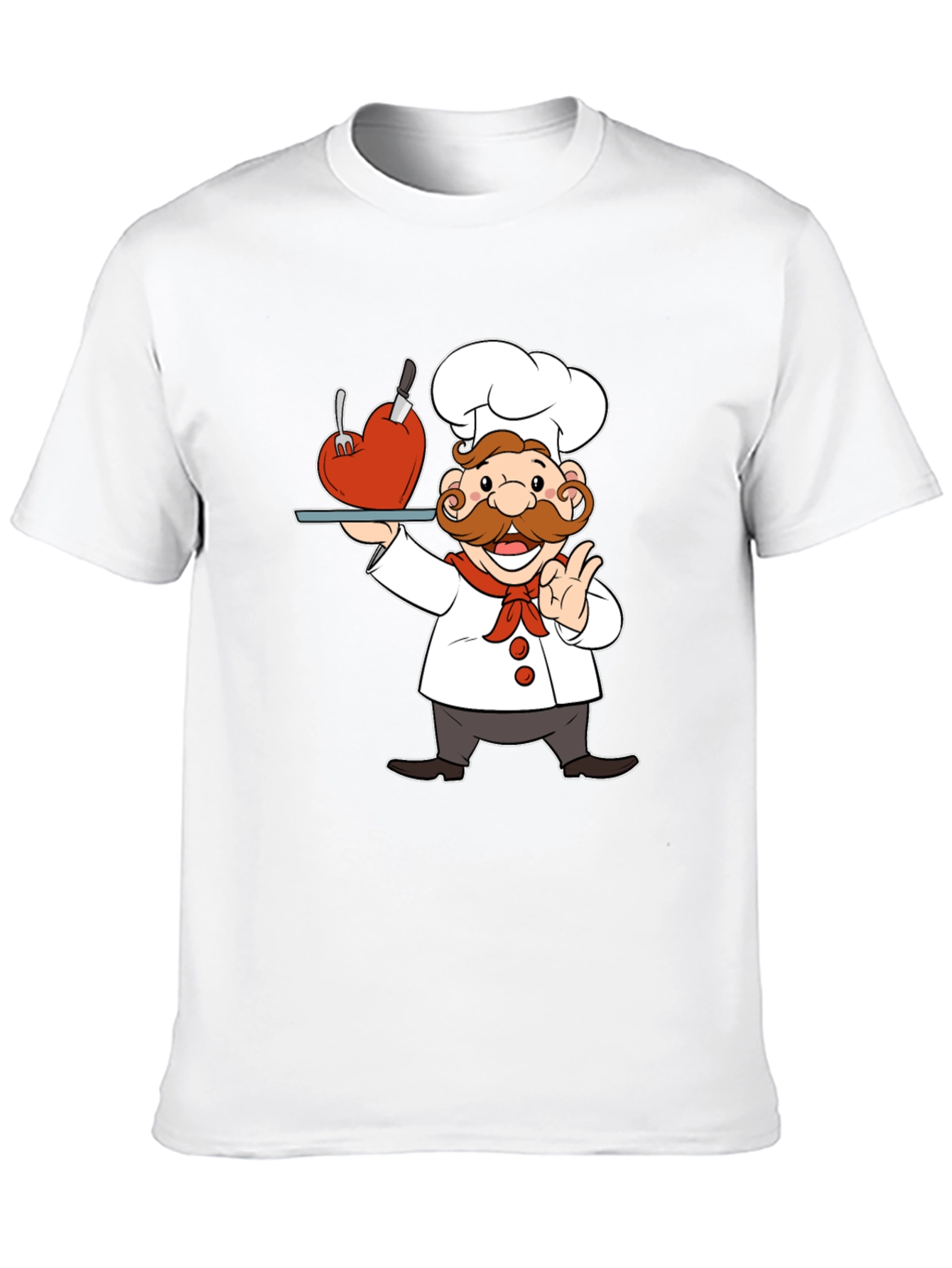 Black Chef with Heart T-Shirt view 10
