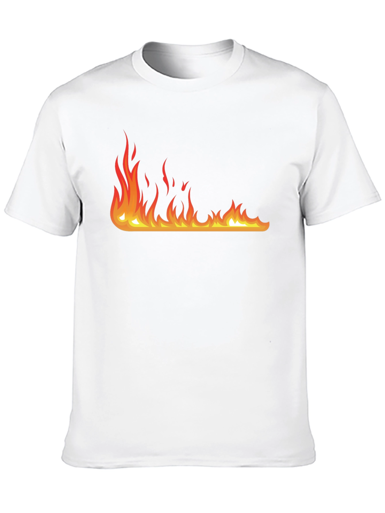 Black Fire Graphic Black T-Shirt - Bold Design, Casual Wear view 10